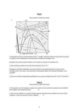 ISI Admission Test JRF in Geology GEB 2015 Sample Paper