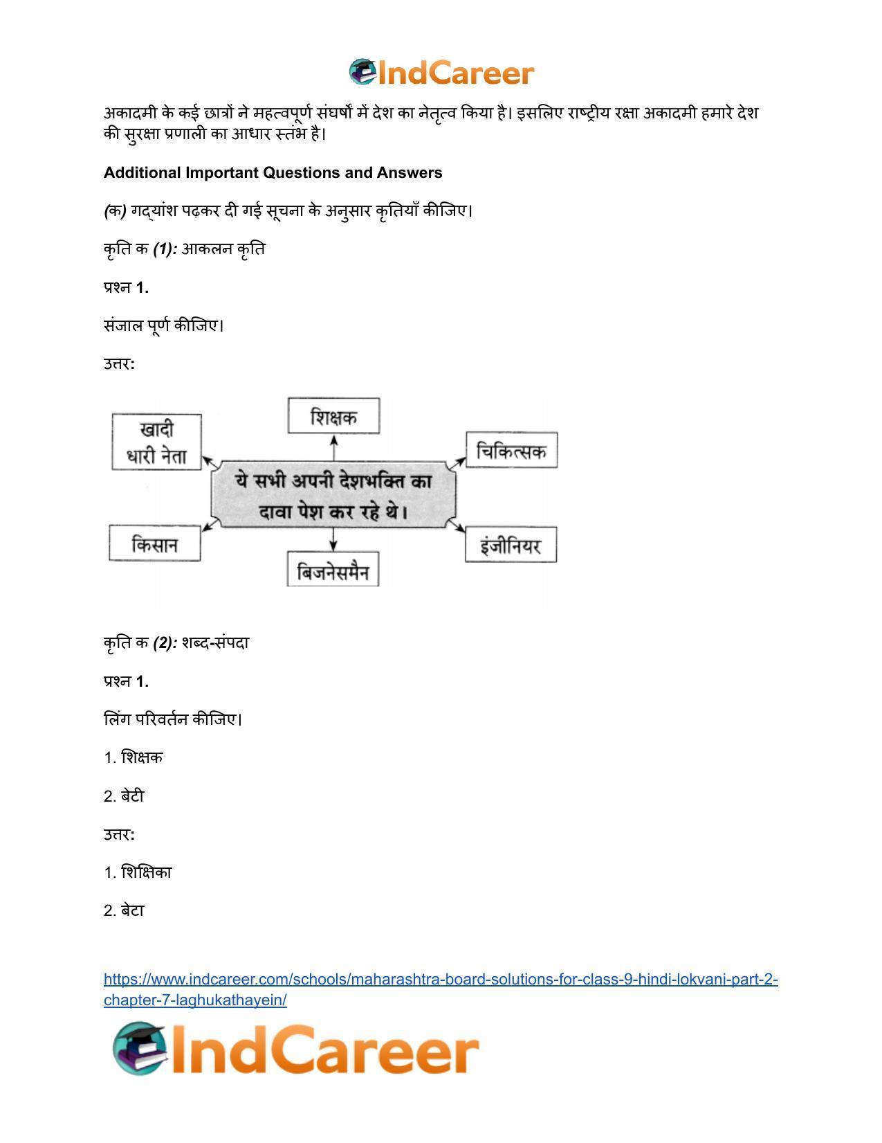 Maharashtra Board Solutions for Class 9- Hindi Lokvani (Part 2): Chapter 7- लघुकथाएँ - Page 4