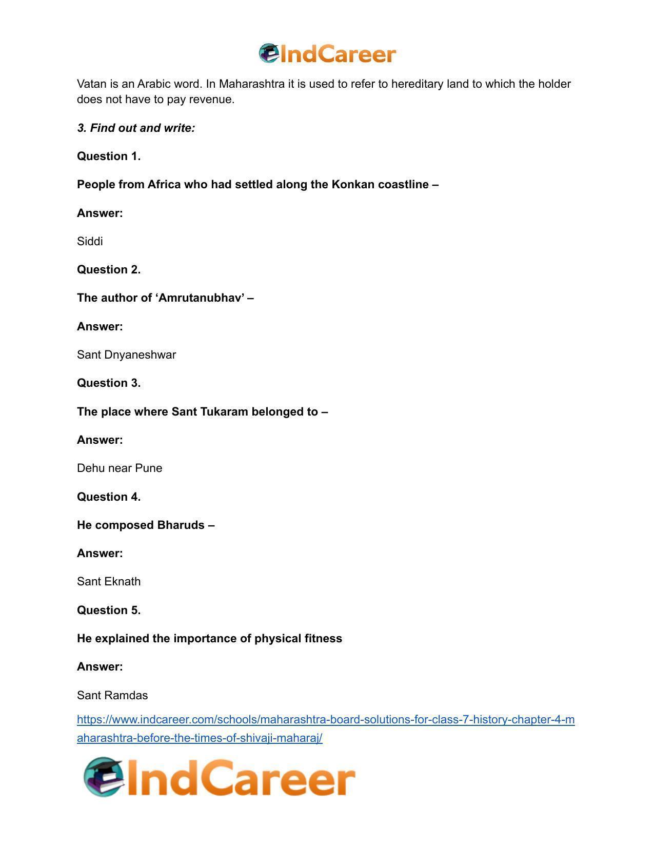 Maharashtra Board Solutions for Class 7- History: Chapter 4- Maharashtra before the Times of Shivaji Maharaj - Page 4