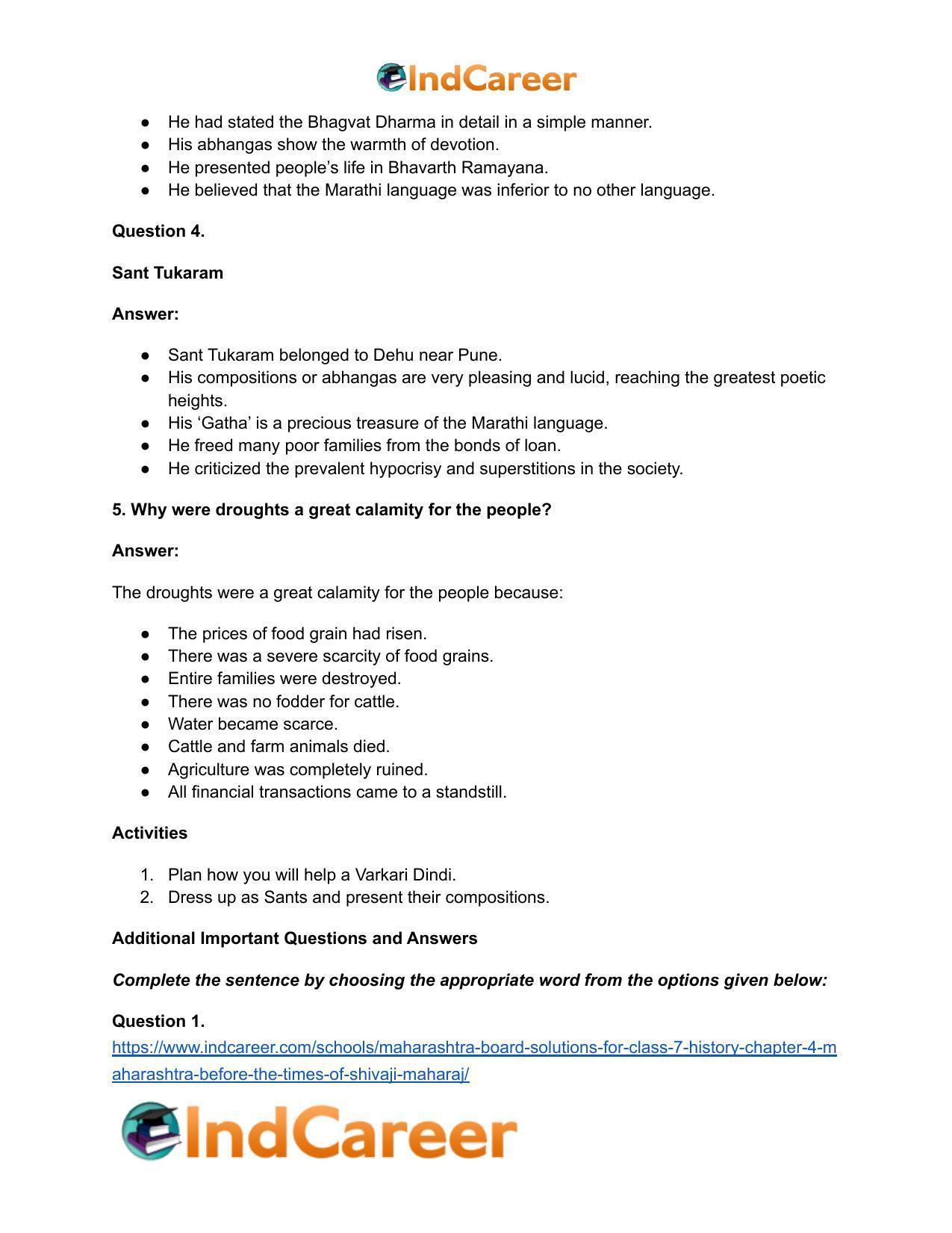 Maharashtra Board Solutions for Class 7- History: Chapter 4- Maharashtra before the Times of Shivaji Maharaj - Page 6