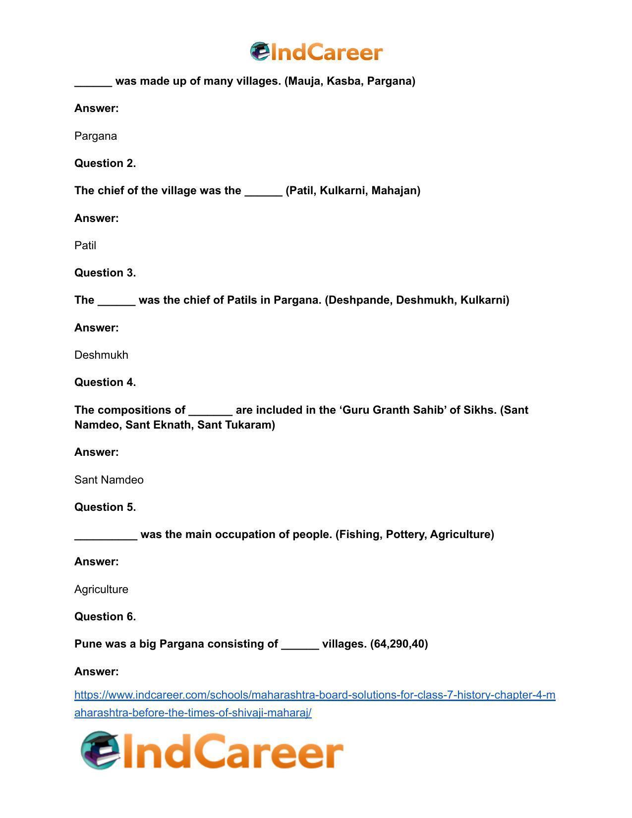 Maharashtra Board Solutions for Class 7- History: Chapter 4- Maharashtra before the Times of Shivaji Maharaj - Page 7