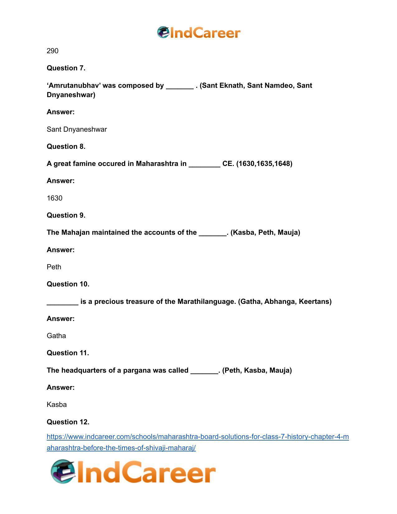Maharashtra Board Solutions for Class 7- History: Chapter 4- Maharashtra before the Times of Shivaji Maharaj - Page 8
