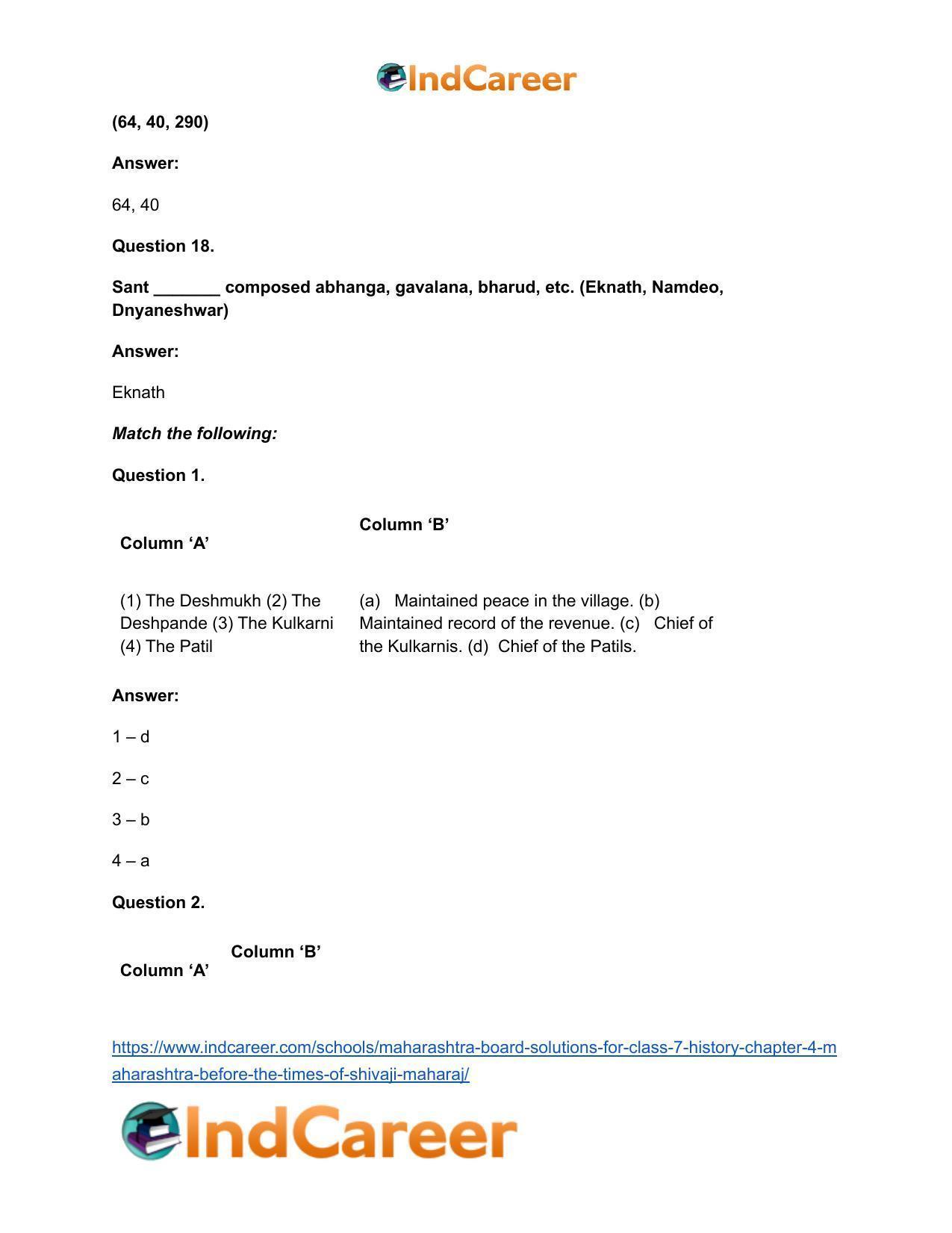 Maharashtra Board Solutions for Class 7- History: Chapter 4- Maharashtra before the Times of Shivaji Maharaj - Page 10