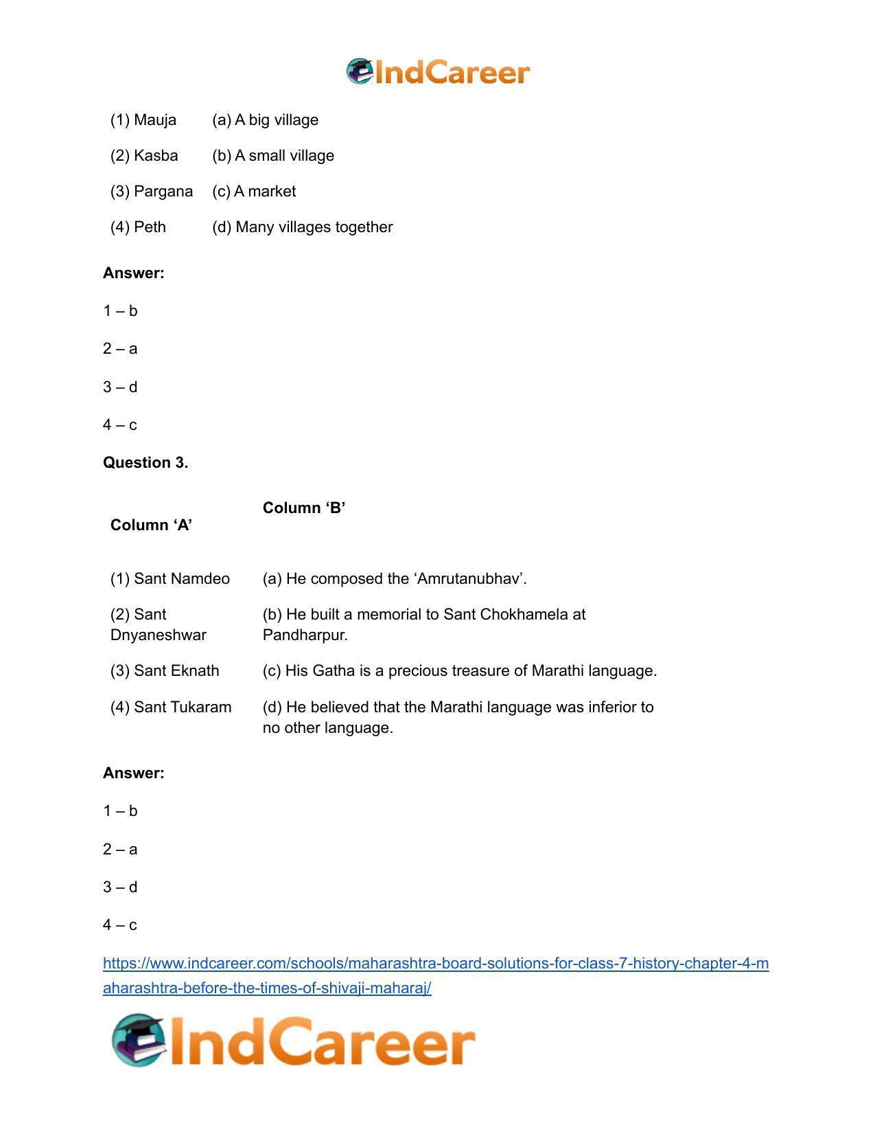 Maharashtra Board Solutions for Class 7- History: Chapter 4- Maharashtra before the Times of Shivaji Maharaj - Page 11