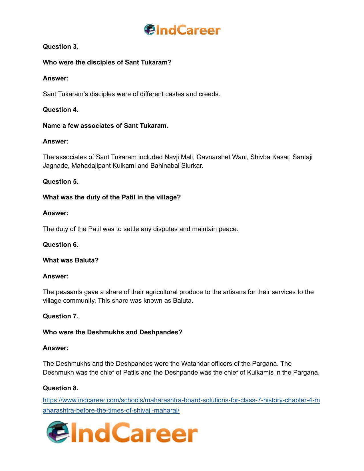 Maharashtra Board Solutions for Class 7- History: Chapter 4- Maharashtra before the Times of Shivaji Maharaj - Page 14
