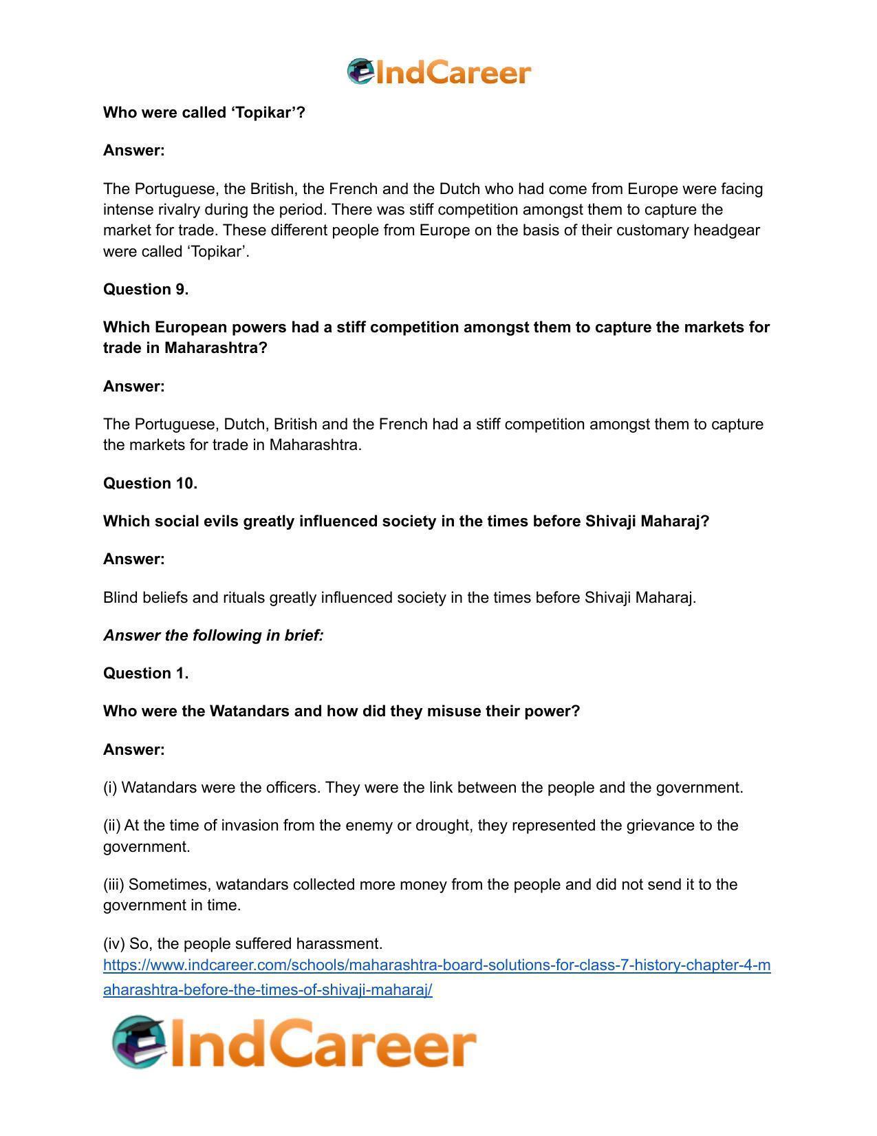 Maharashtra Board Solutions for Class 7- History: Chapter 4- Maharashtra before the Times of Shivaji Maharaj - Page 15
