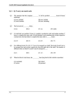 GATE 2019 Electronics and Communication Engineering (EC) Question Paper