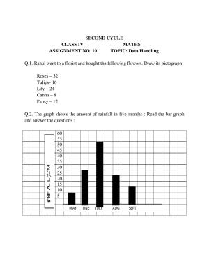Worksheet for Class 4 Maths Assignment 4