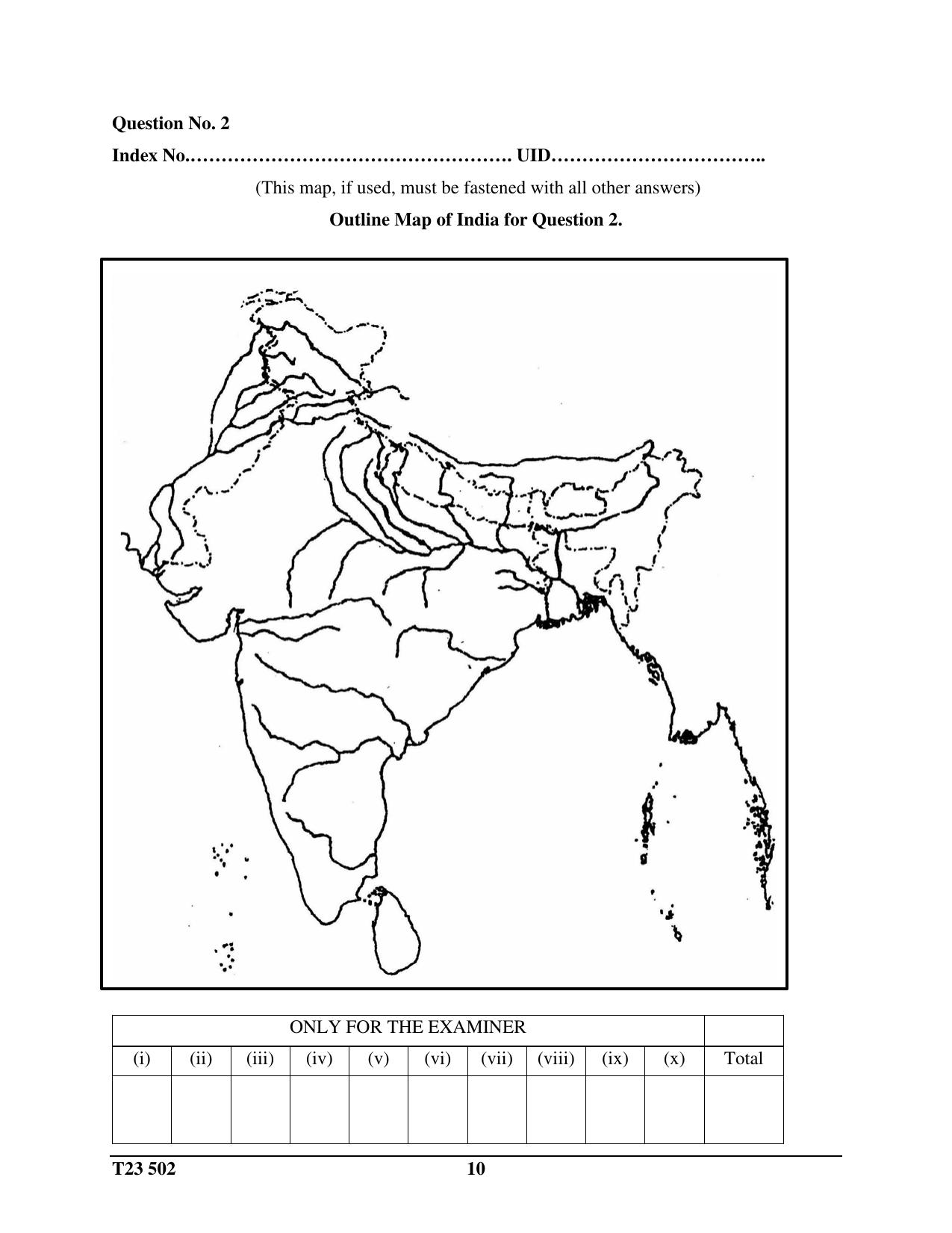 ICSE Class 10 GEOGRAPHY (HCG Paper 2) 2023 Question Paper - Page 10