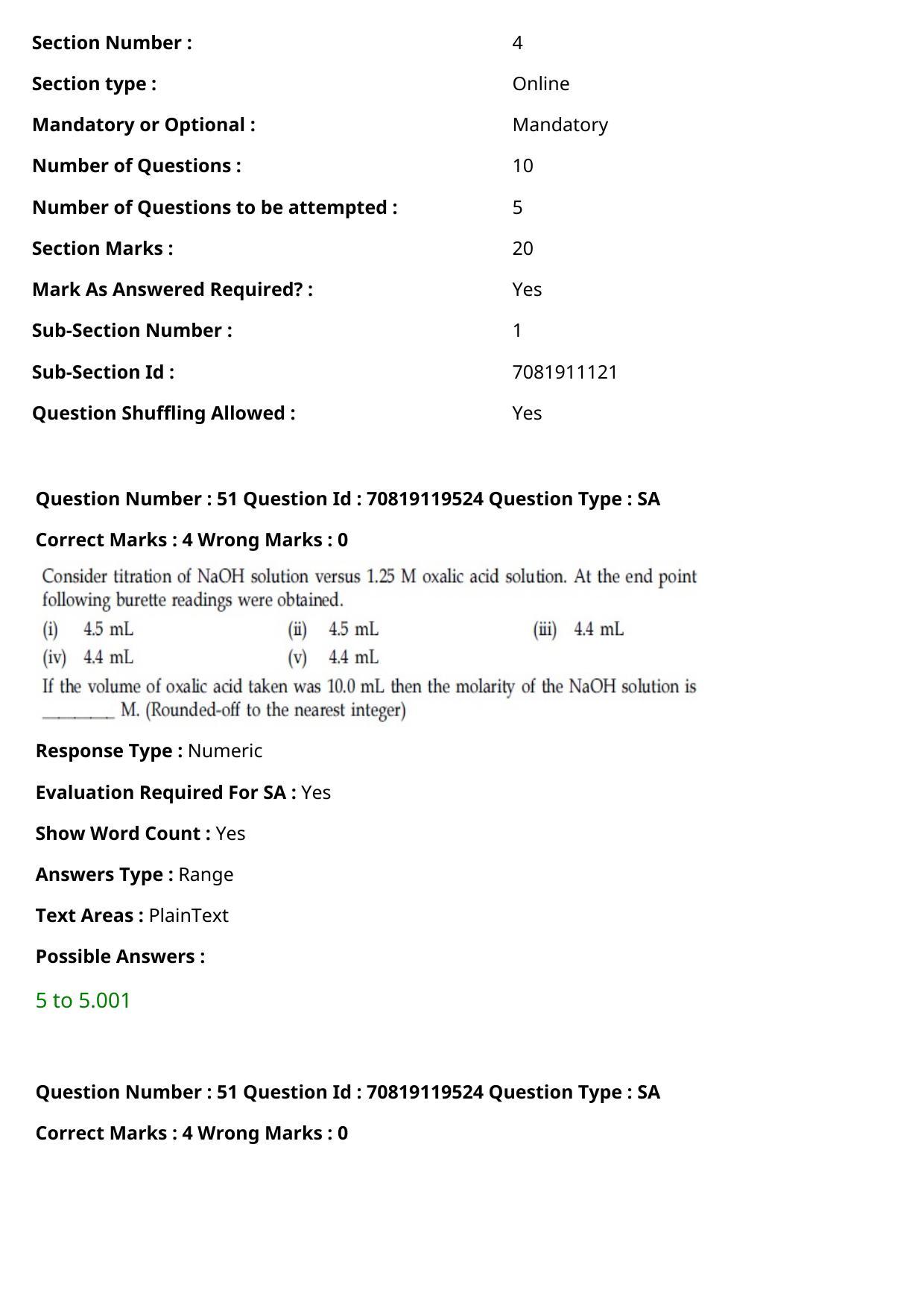 JEE Mains 2021: BTech Odiya (Shift 2) 25-02-2021 Question Paper - Page 61
