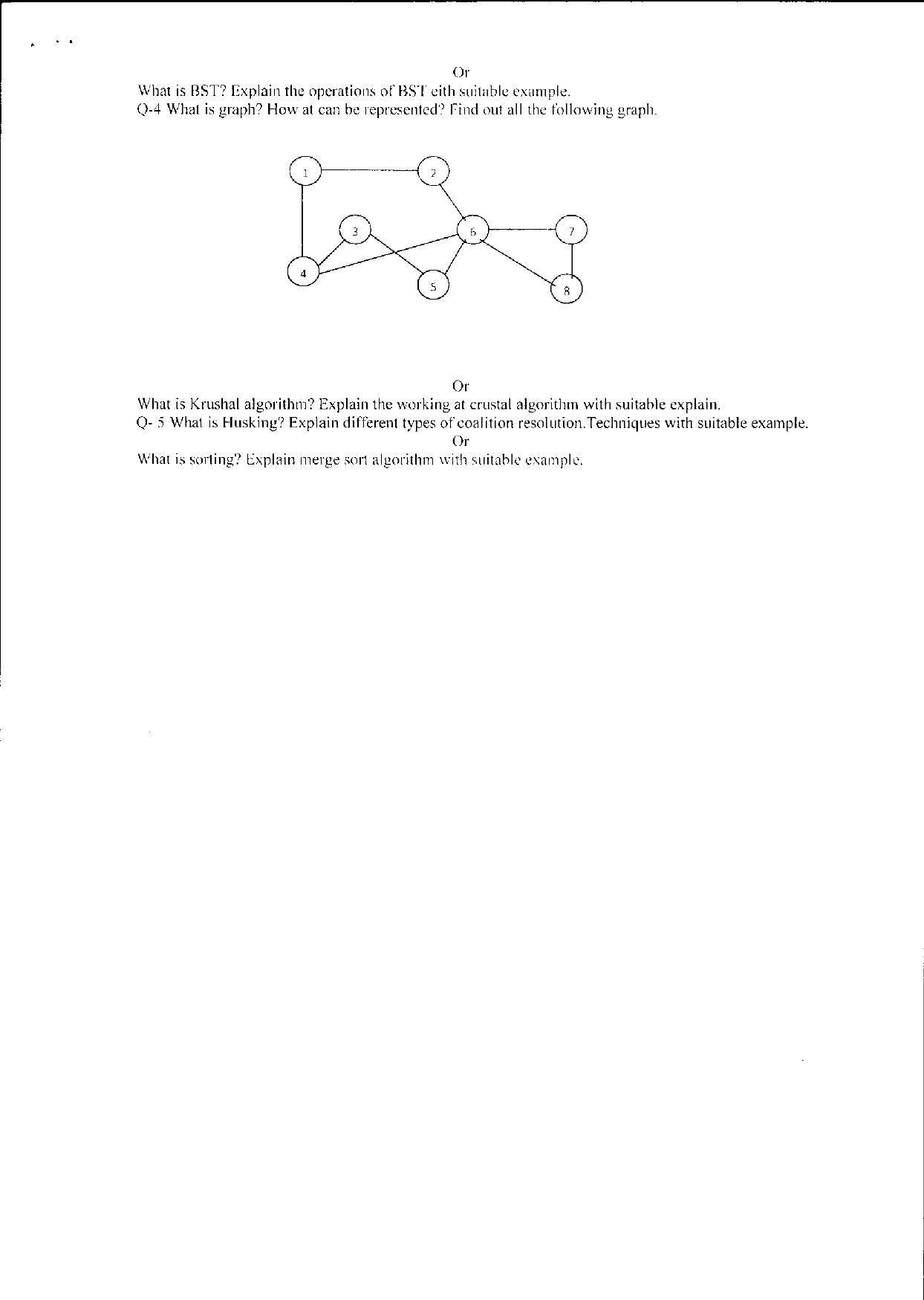 Bilaspur University Question Paper June 2022:Master Of Science In Information Technology (Second Semester)Data Structures Paper 1 - Page 2