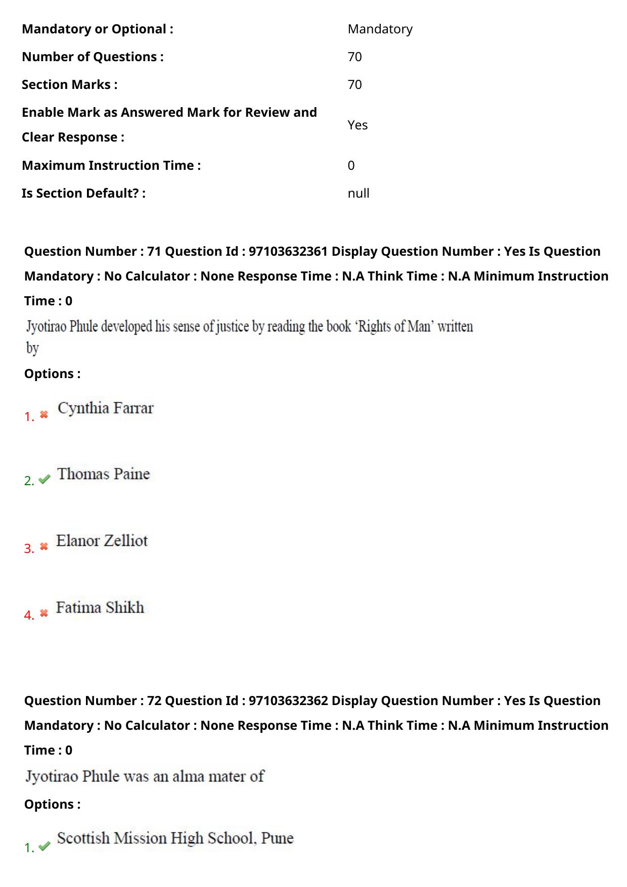 AP RCET 2024 Mahatma Jyothirao Phule Studies Question Paper (03-05-2024 (Friday) Session-II) - Page 43
