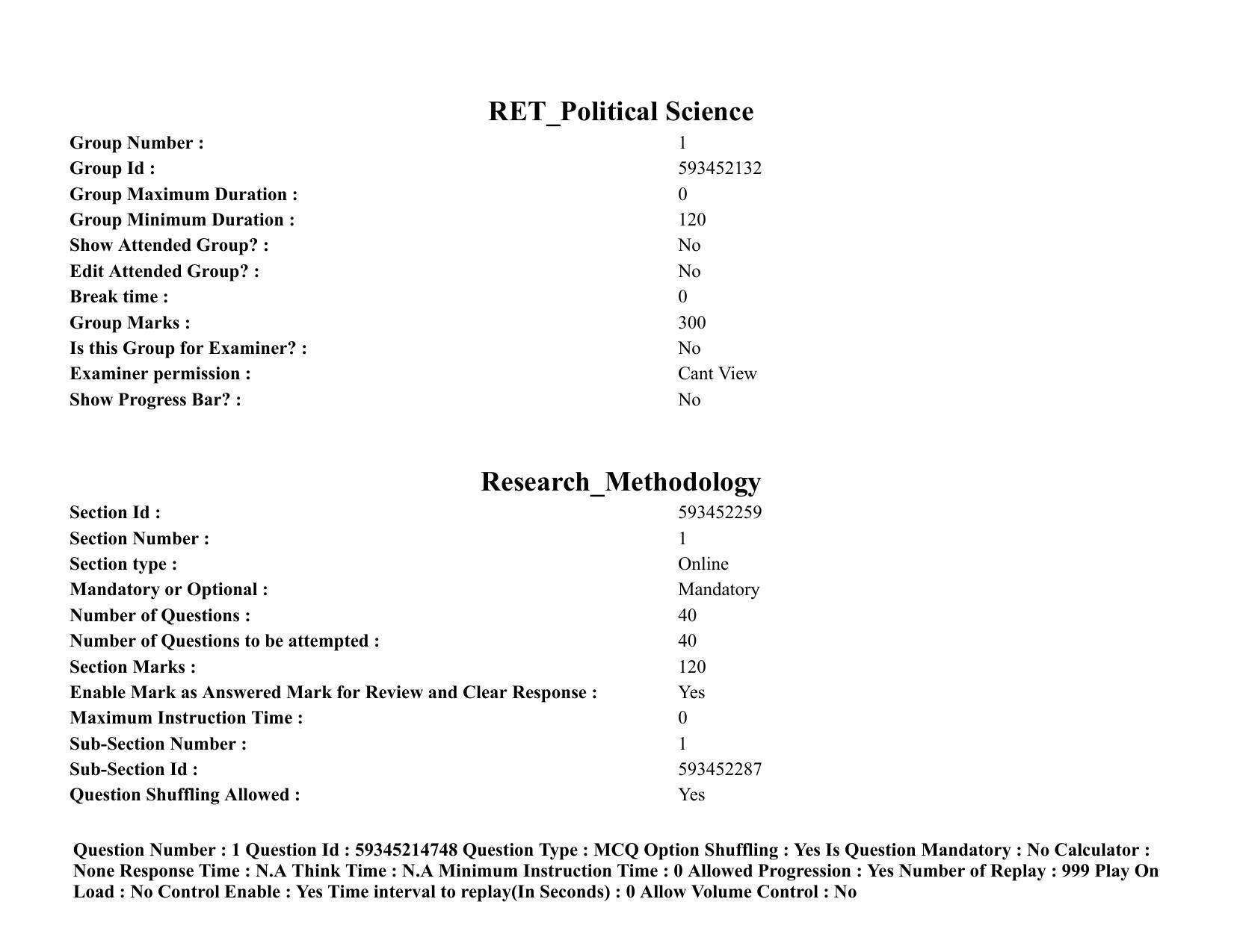 BHU RET Political Science 2021 Question Paper - Page 2