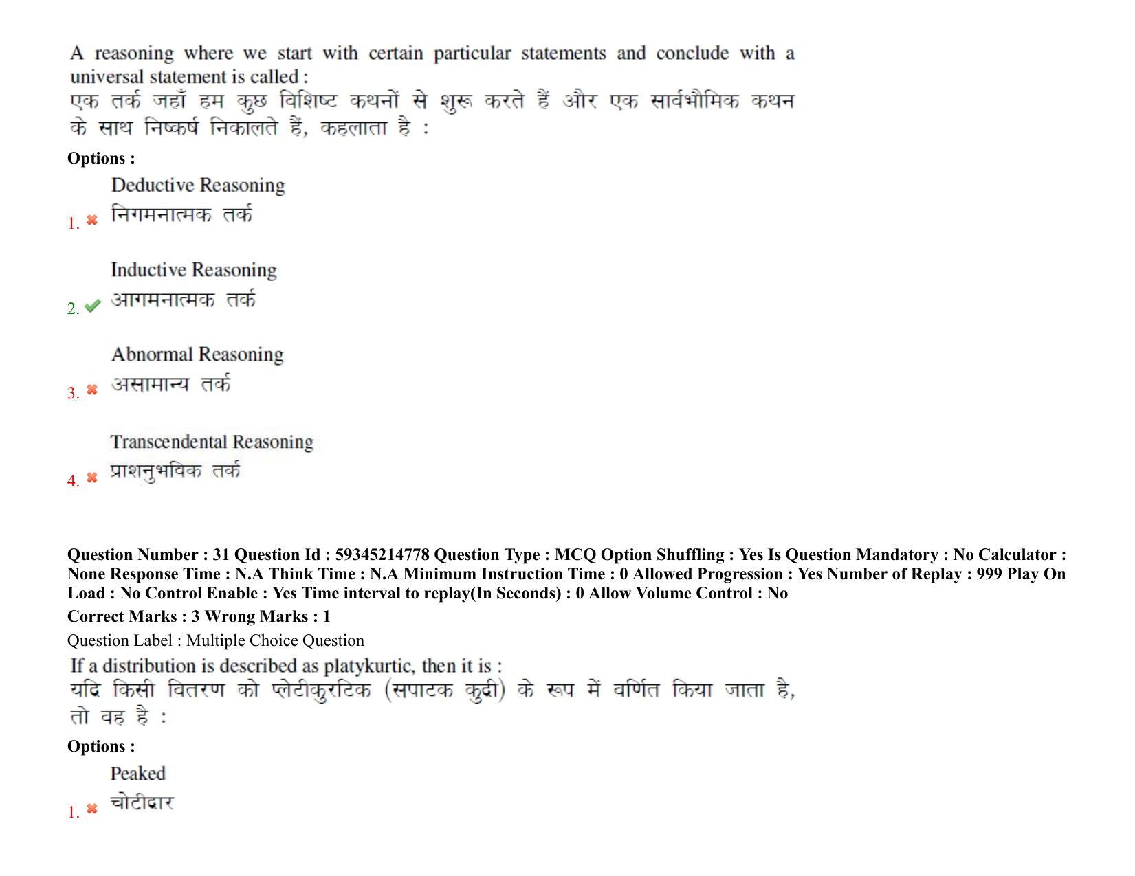 BHU RET Political Science 2021 Question Paper - Page 26