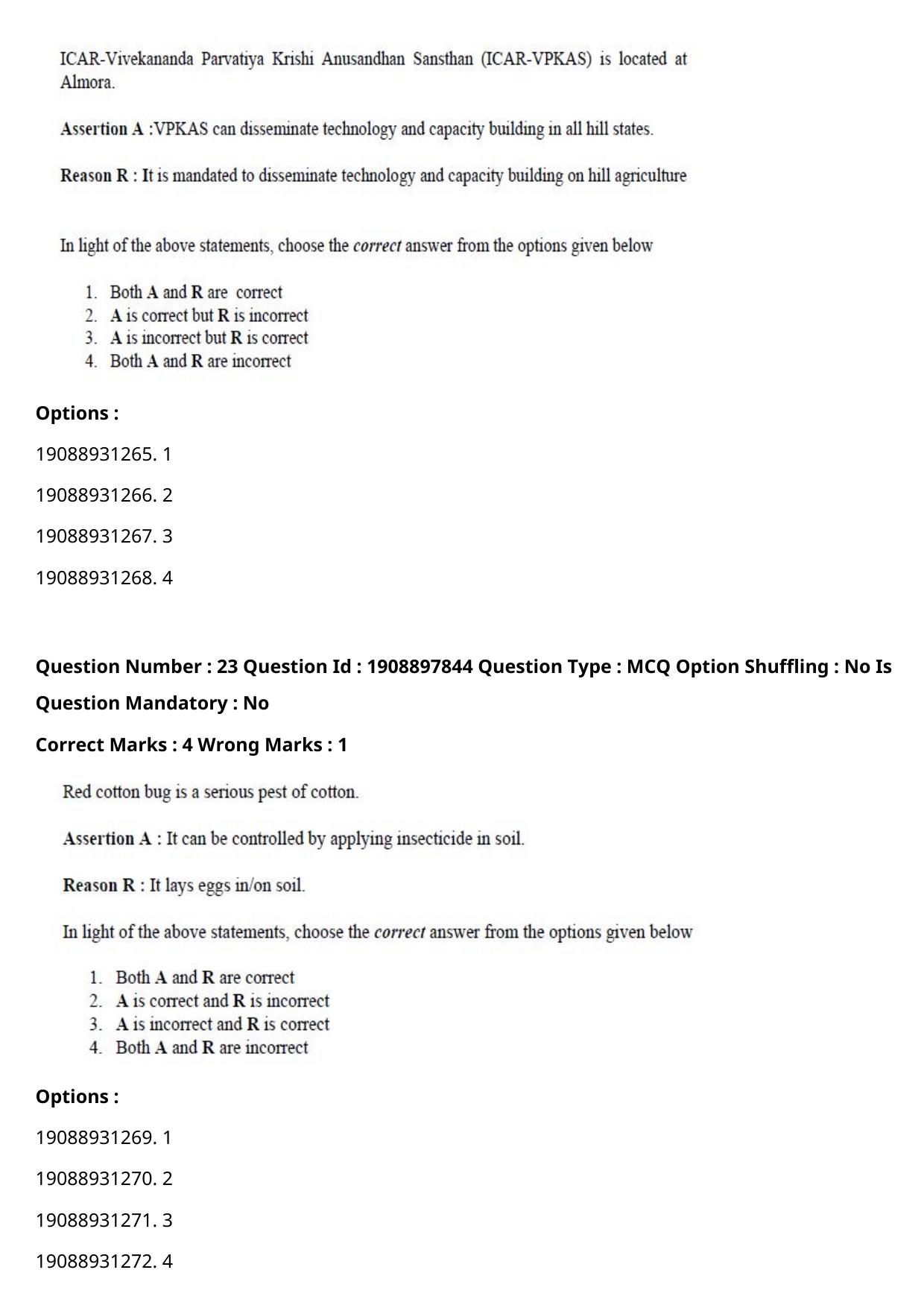 ICAR AIEEA PG 2021 SOCIAL SCIENCES Question Paper - Page 15