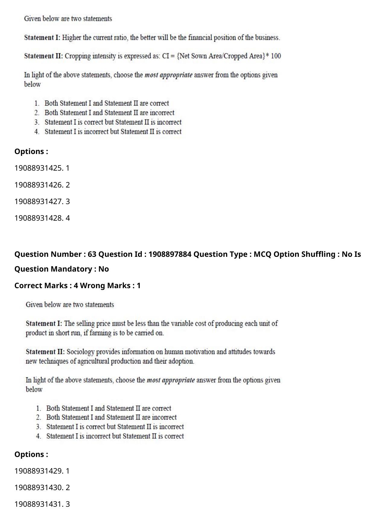 ICAR AIEEA PG 2021 SOCIAL SCIENCES Question Paper - Page 39
