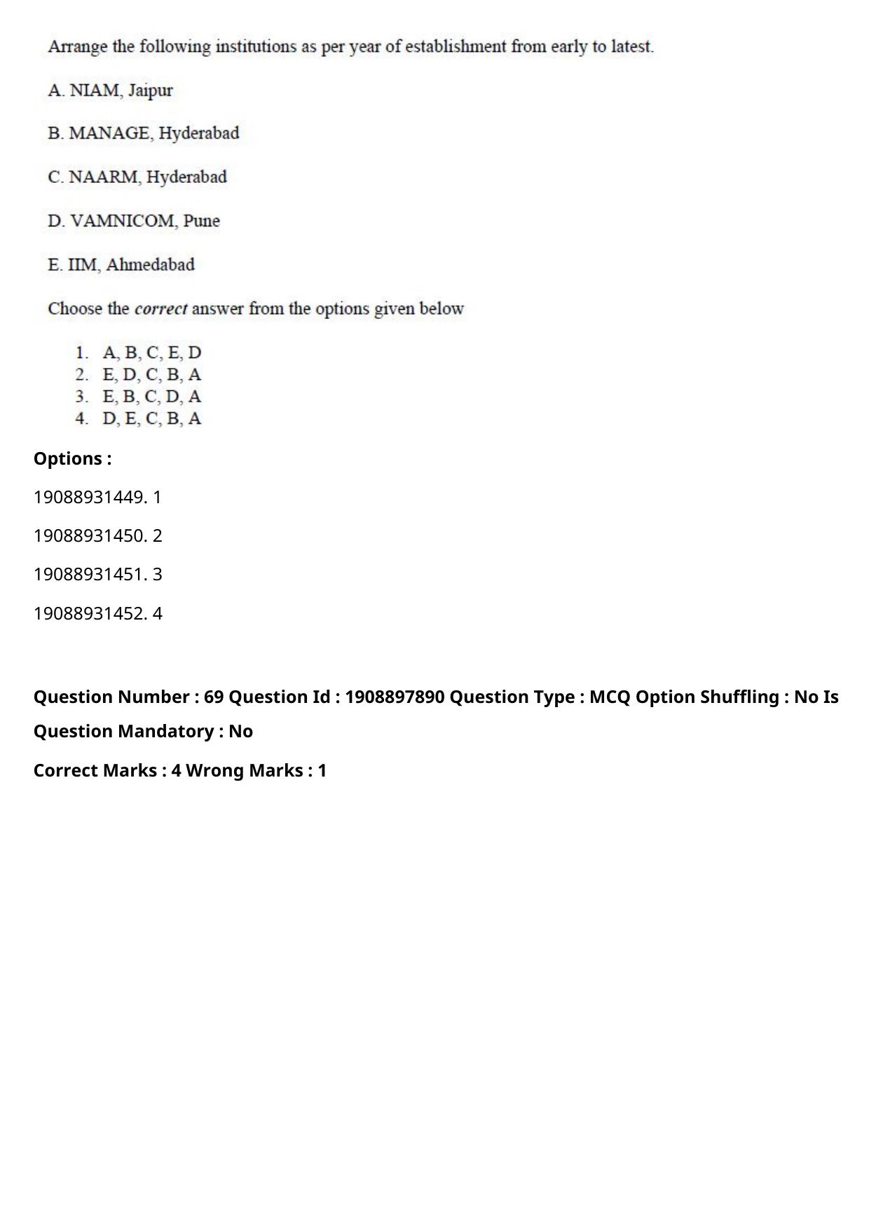 ICAR AIEEA PG 2021 SOCIAL SCIENCES Question Paper - Page 43