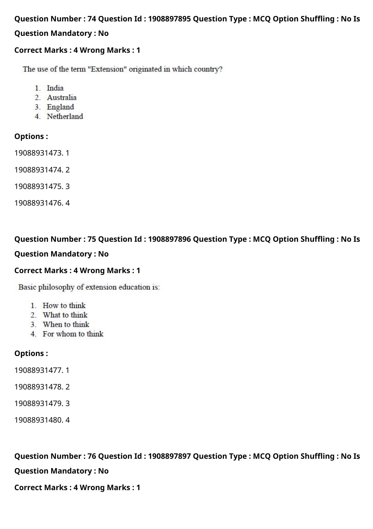 ICAR AIEEA PG 2021 SOCIAL SCIENCES Question Paper - Page 48