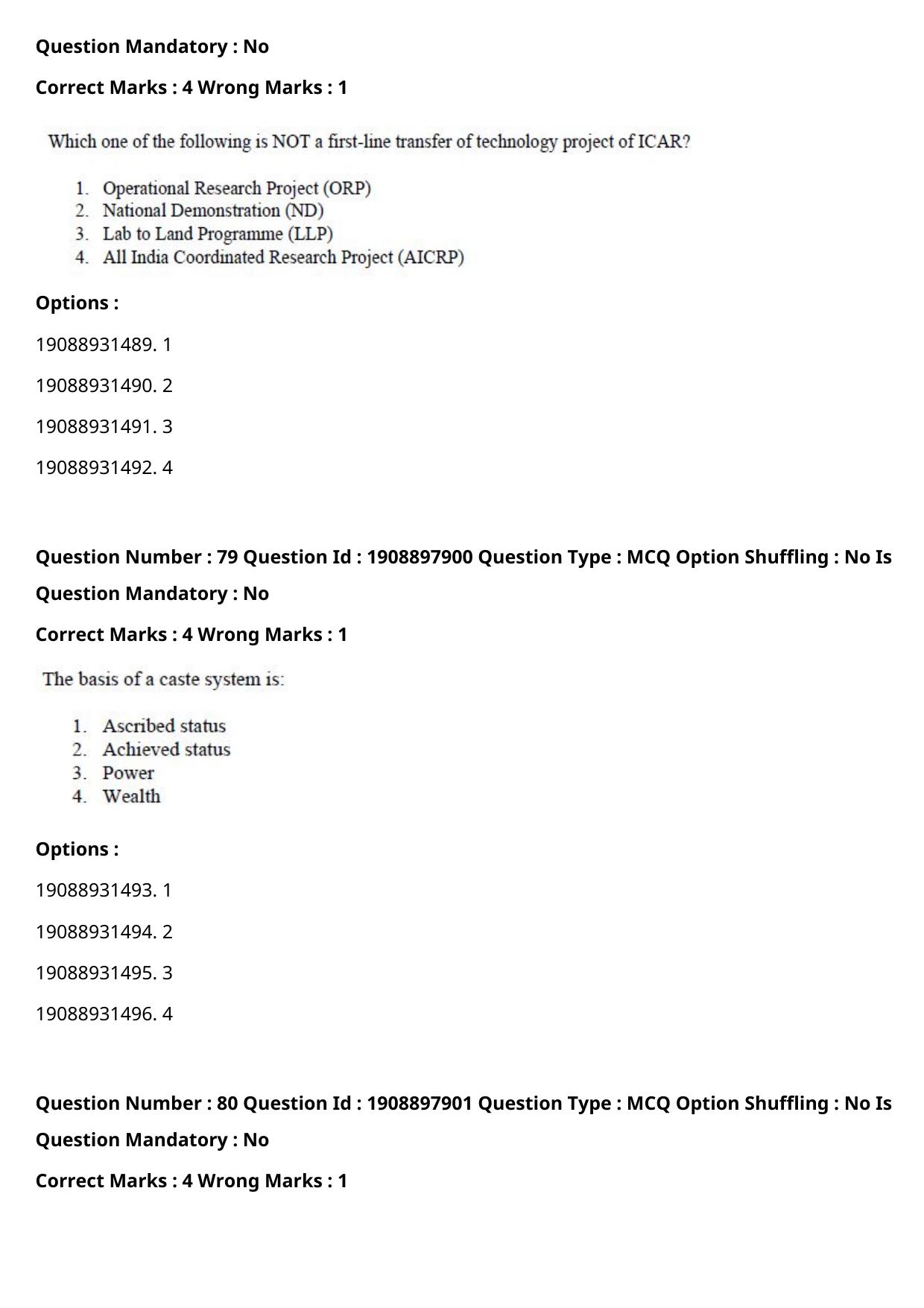 ICAR AIEEA PG 2021 SOCIAL SCIENCES Question Paper - Page 50
