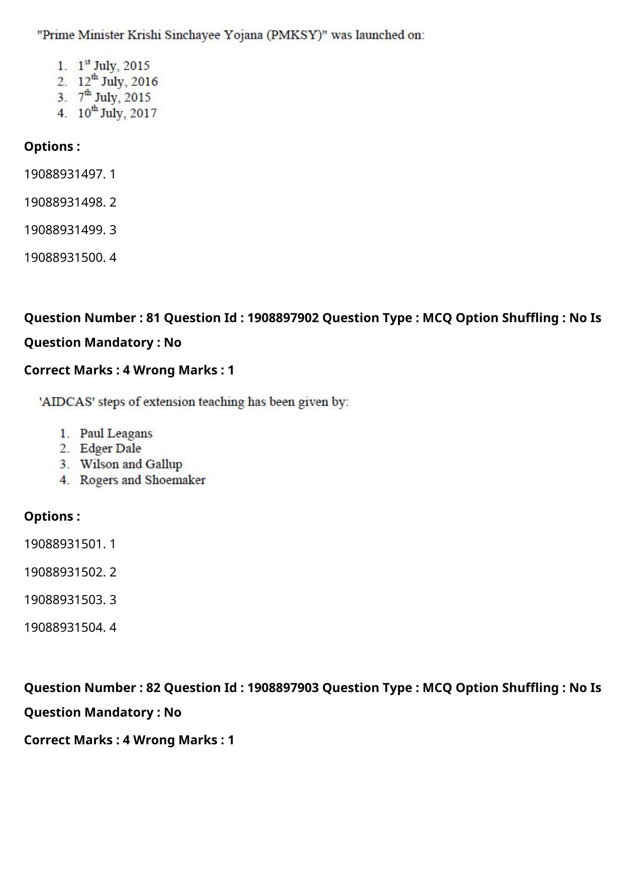 ICAR AIEEA PG 2021 SOCIAL SCIENCES Question Paper - Page 51