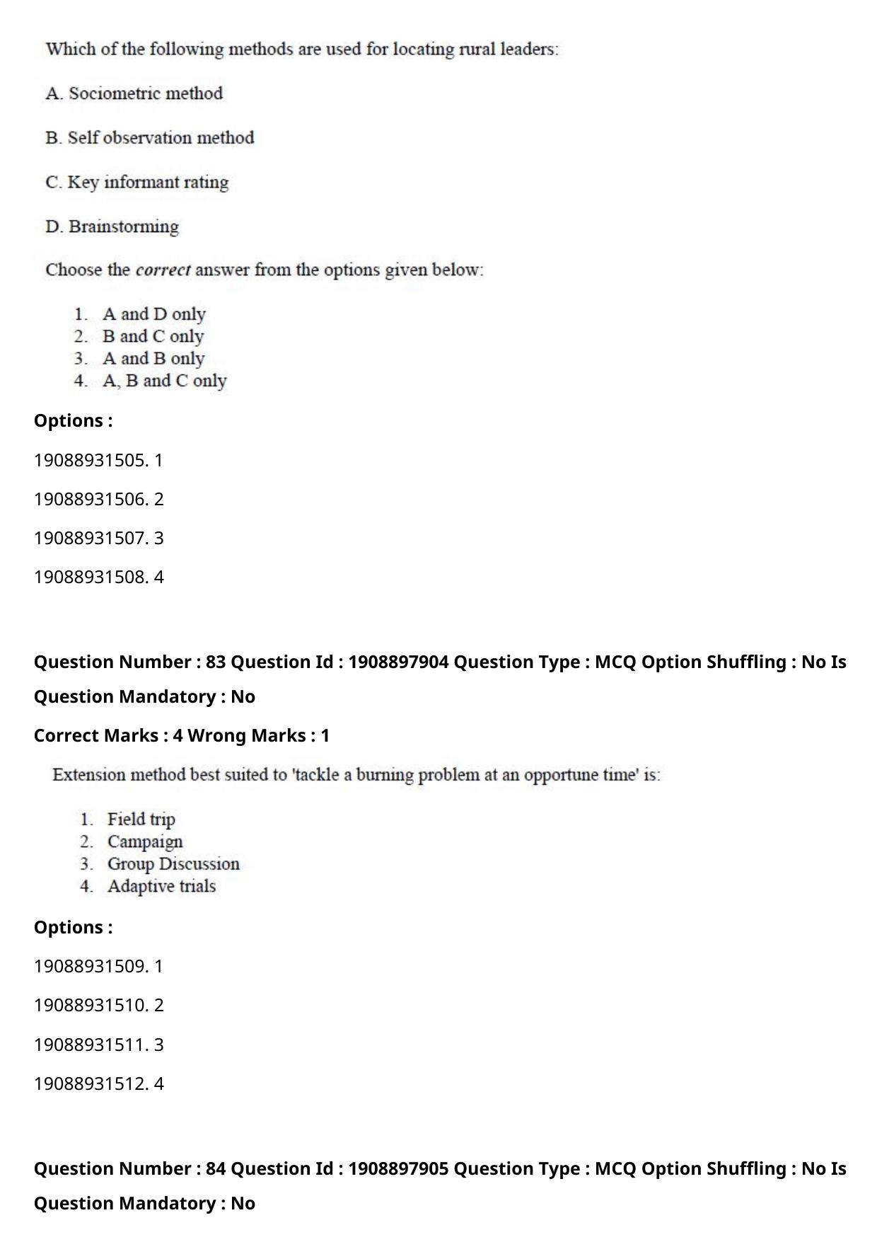 ICAR AIEEA PG 2021 SOCIAL SCIENCES Question Paper - Page 52