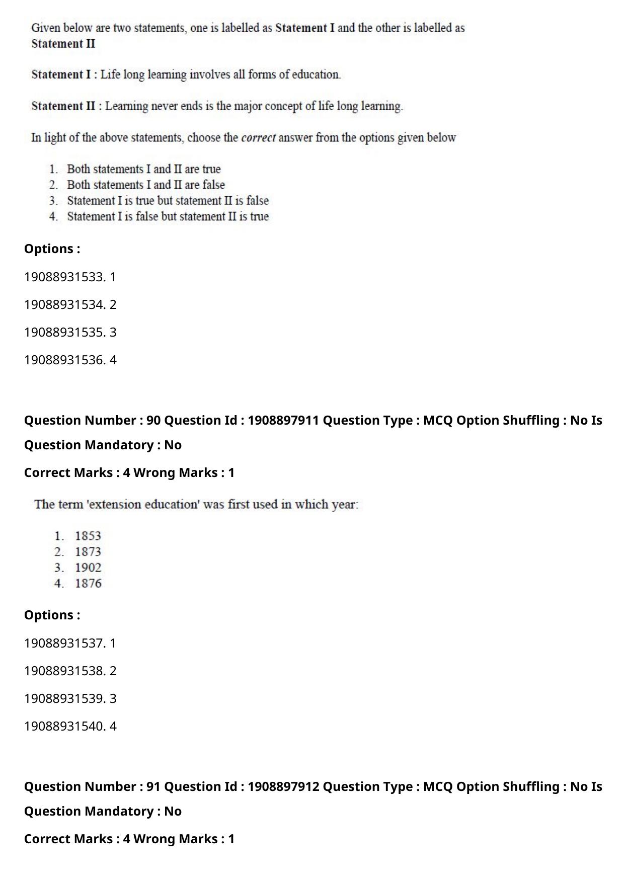 ICAR AIEEA PG 2021 SOCIAL SCIENCES Question Paper - Page 56