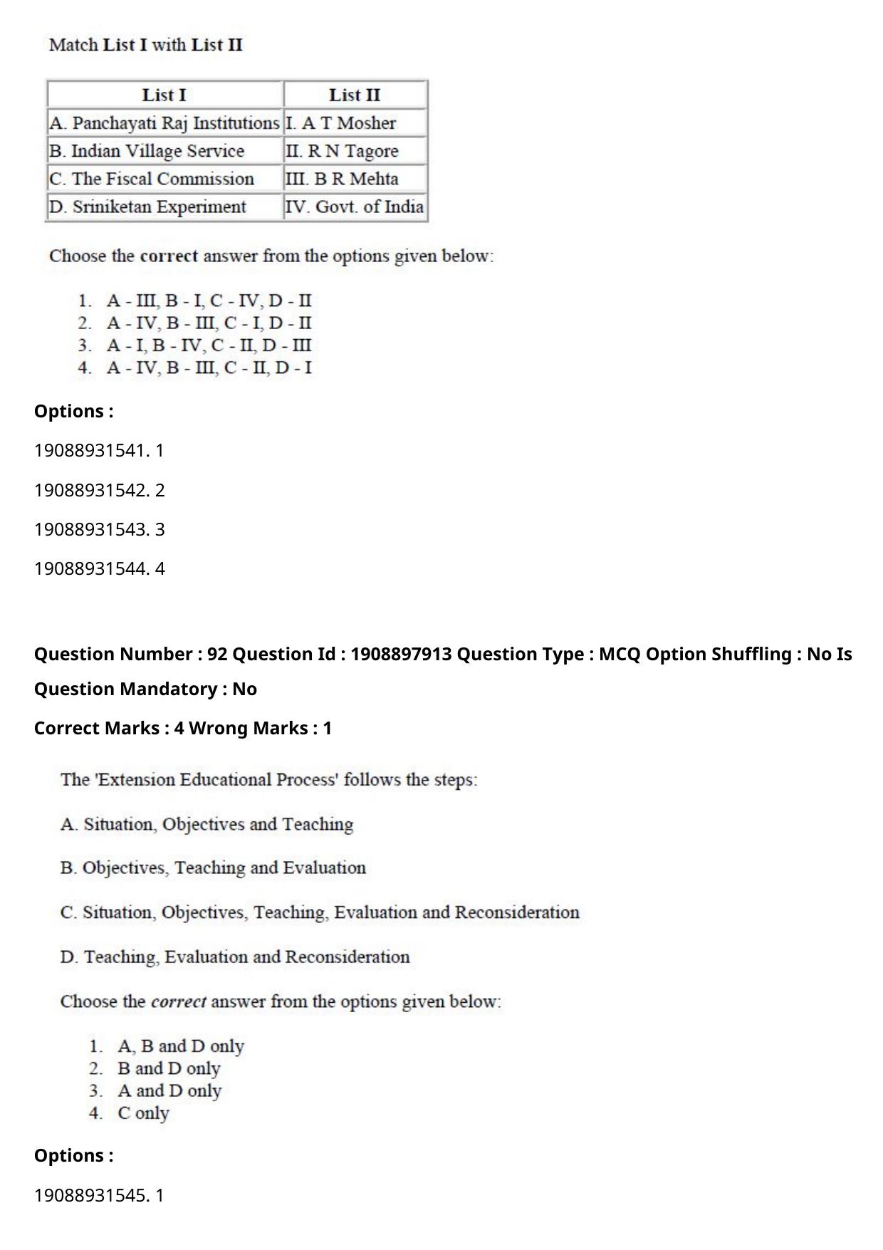 ICAR AIEEA PG 2021 SOCIAL SCIENCES Question Paper - Page 57