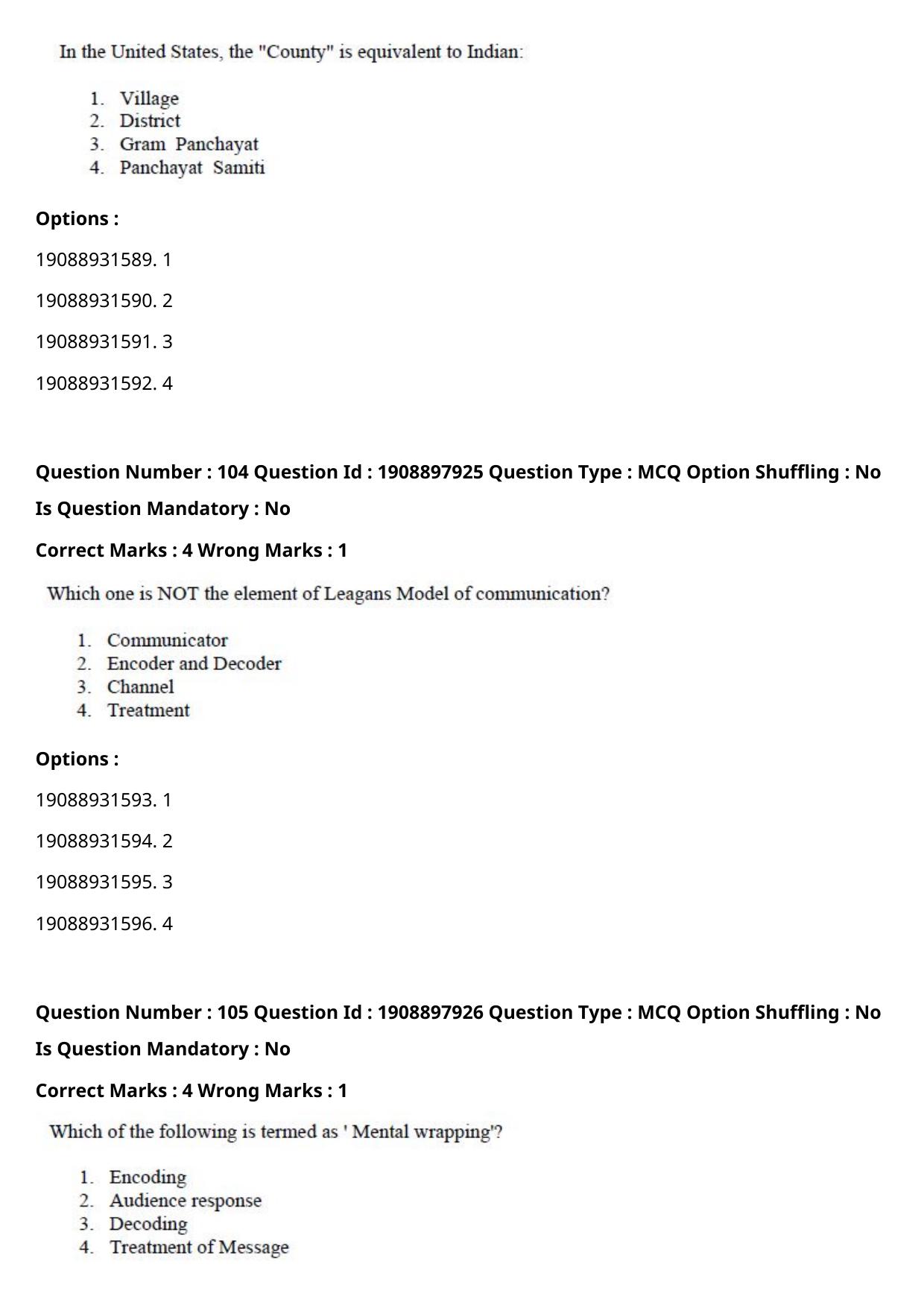 ICAR AIEEA PG 2021 SOCIAL SCIENCES Question Paper - Page 64