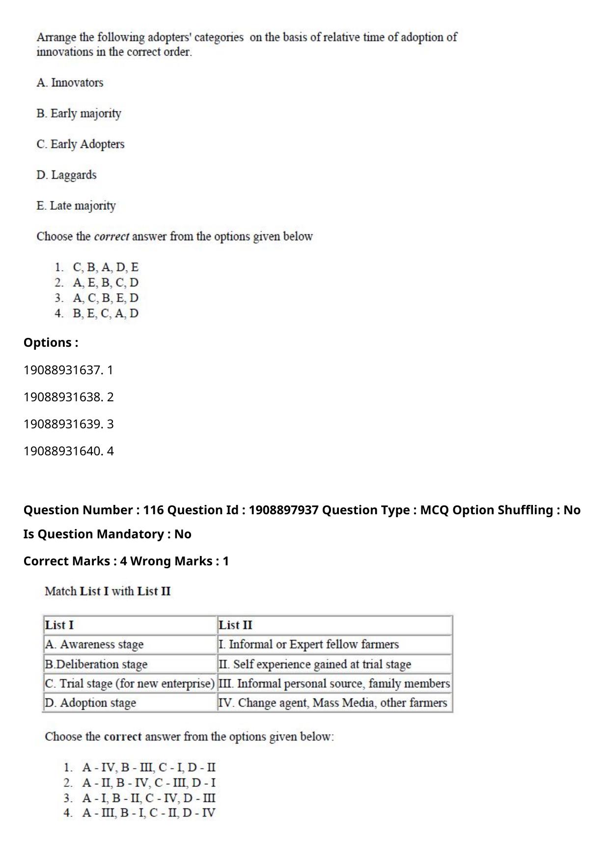 ICAR AIEEA PG 2021 SOCIAL SCIENCES Question Paper - Page 71