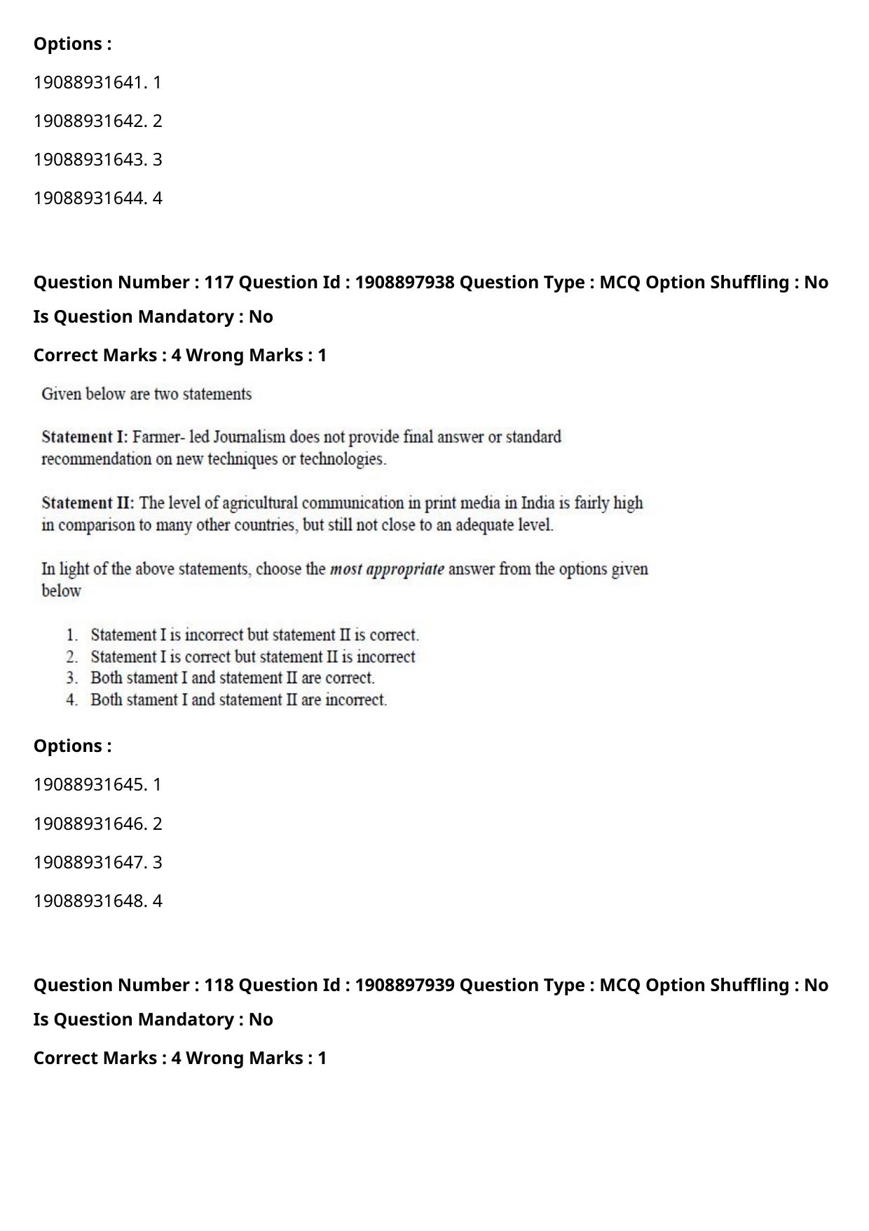 ICAR AIEEA PG 2021 SOCIAL SCIENCES Question Paper - Page 72