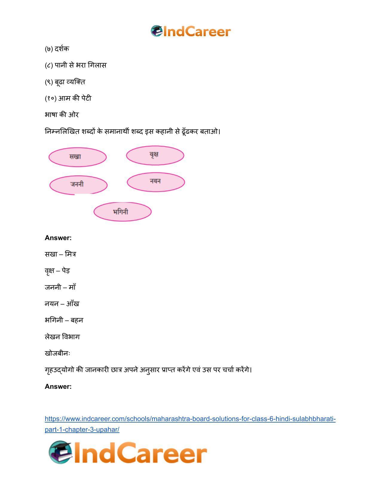 Maharashtra Board Solutions for Class 6- Hindi Sulabhbharati (Part 1): Chapter 3- उपहार - Page 3
