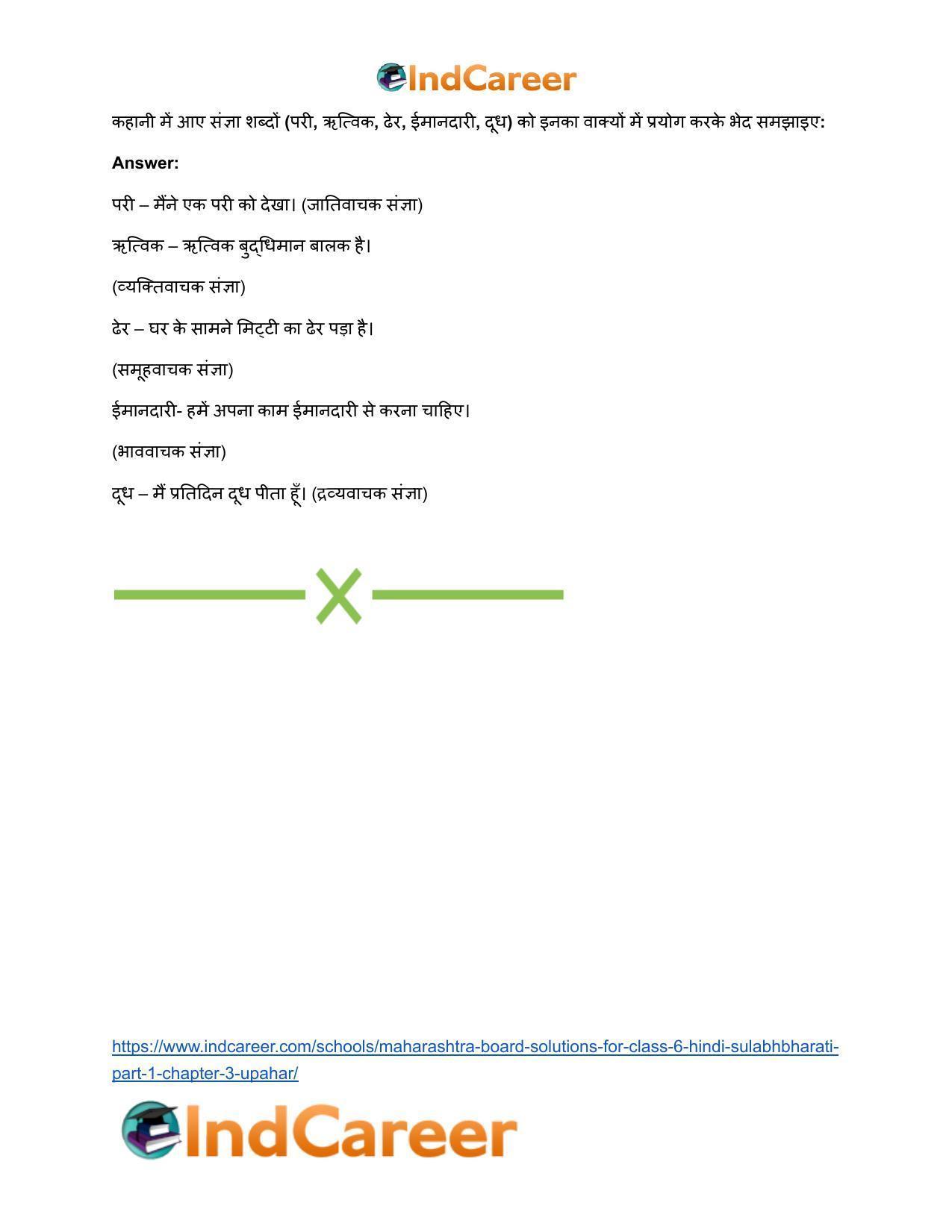 Maharashtra Board Solutions for Class 6- Hindi Sulabhbharati (Part 1): Chapter 3- उपहार - Page 18