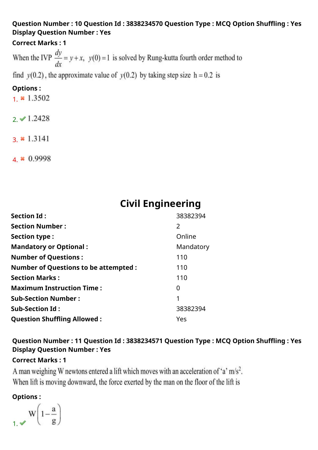 TS PGECET 2024: Civil Engineering Question Papers with Answer - Page 6
