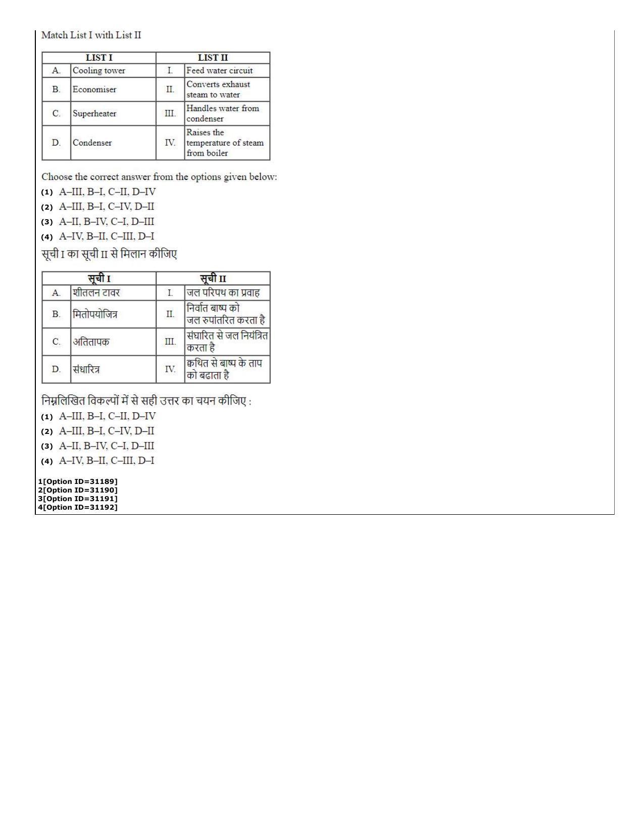 CUET (PG) 2022: PGQP-45 Energy Technology (10-09-2022) Question Paper - Page 44