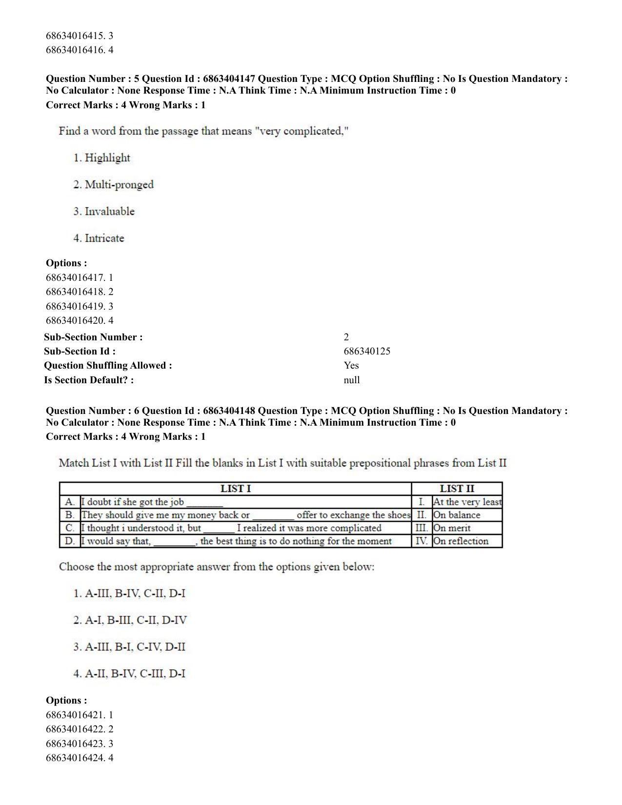 CUET PG 2023: ACQP11 – Jyotish -Falit (BHU) (English) - Shift 1 (05-06-2023) Question Paper - Page 9