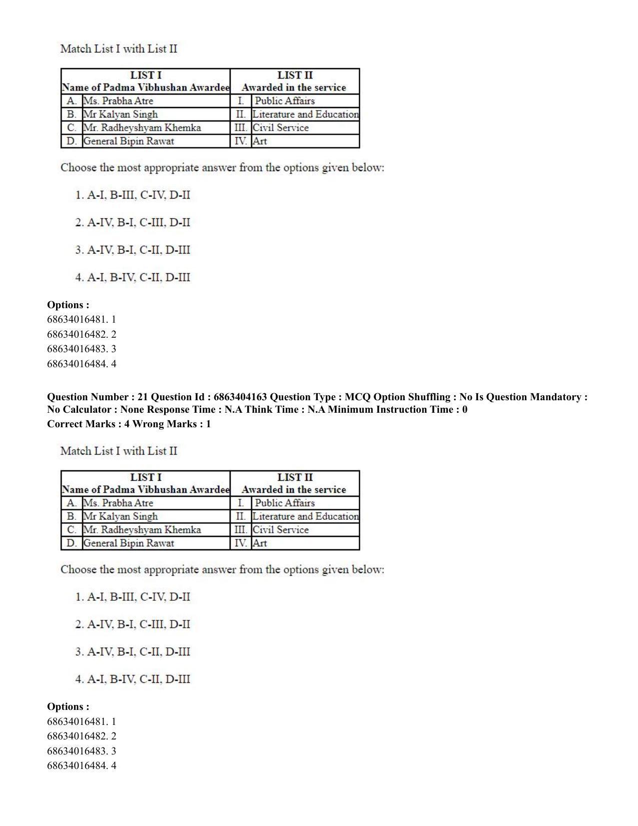 CUET PG 2023: ACQP11 – Jyotish -Falit (BHU) (English) - Shift 1 (05-06-2023) Question Paper - Page 33