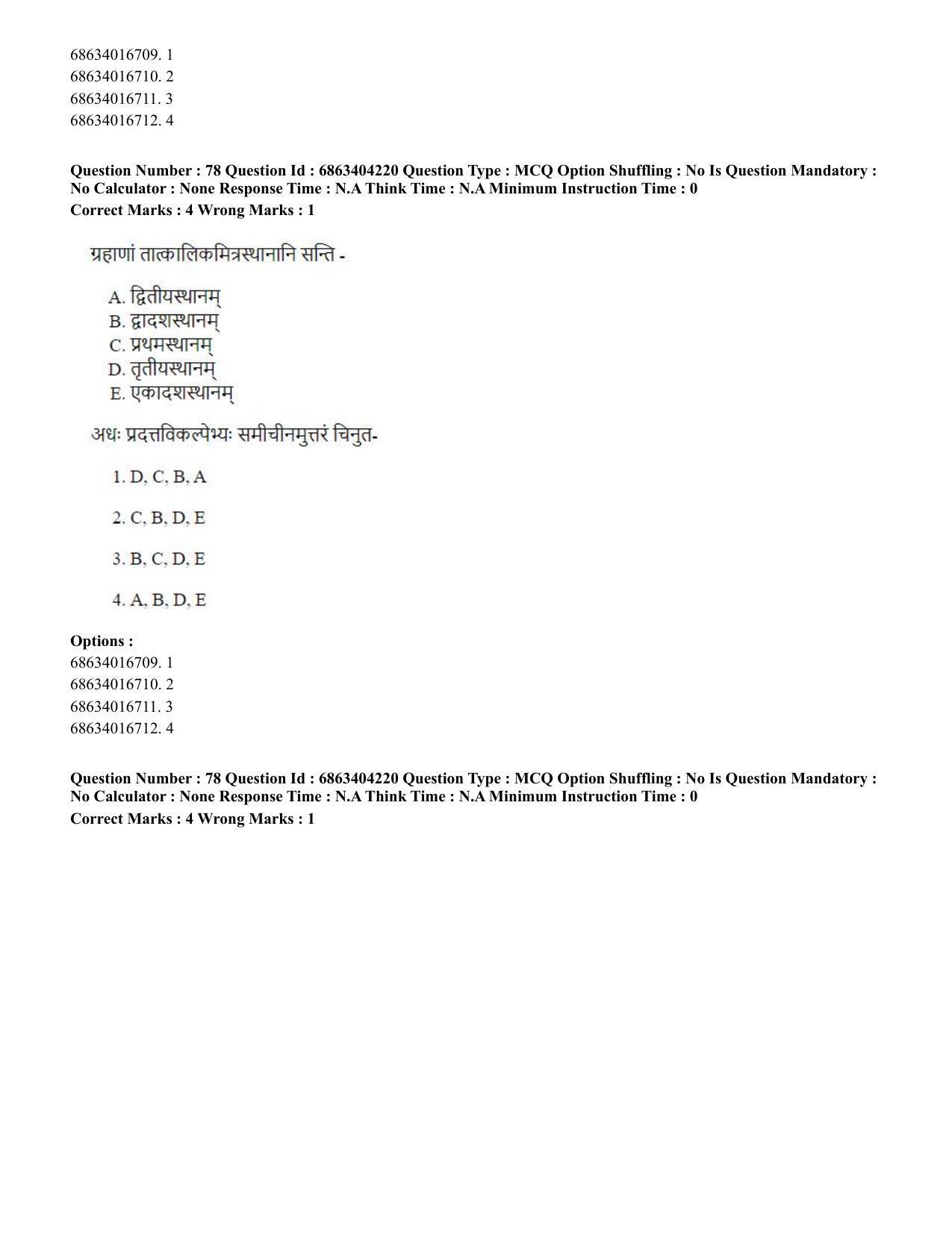 CUET PG 2023: ACQP11 – Jyotish -Falit (BHU) (English) - Shift 1 (05-06-2023) Question Paper - Page 114