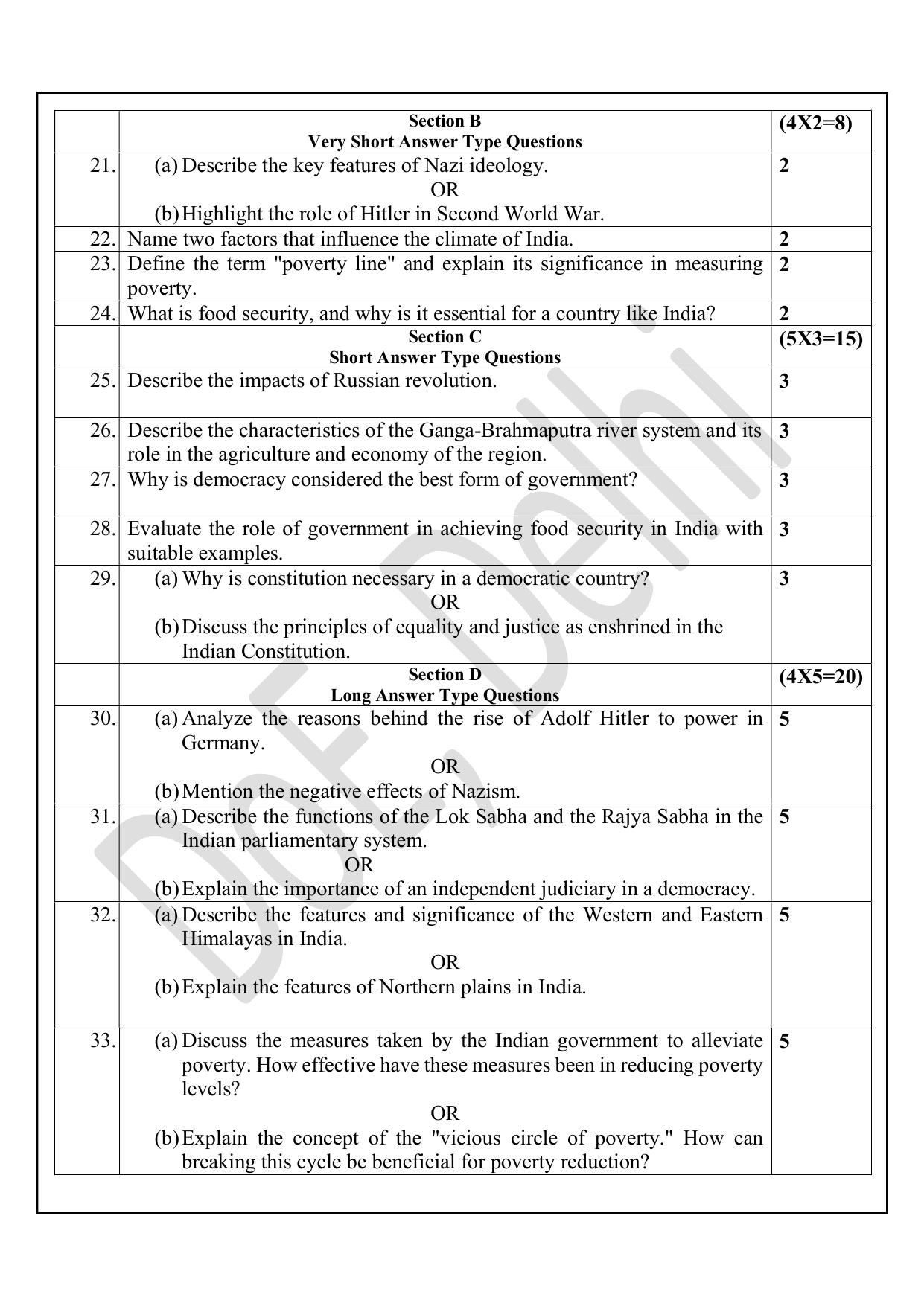 Edudel Class 9 Social Science (English) Practice Papers-1 (2023-24) - Page 5