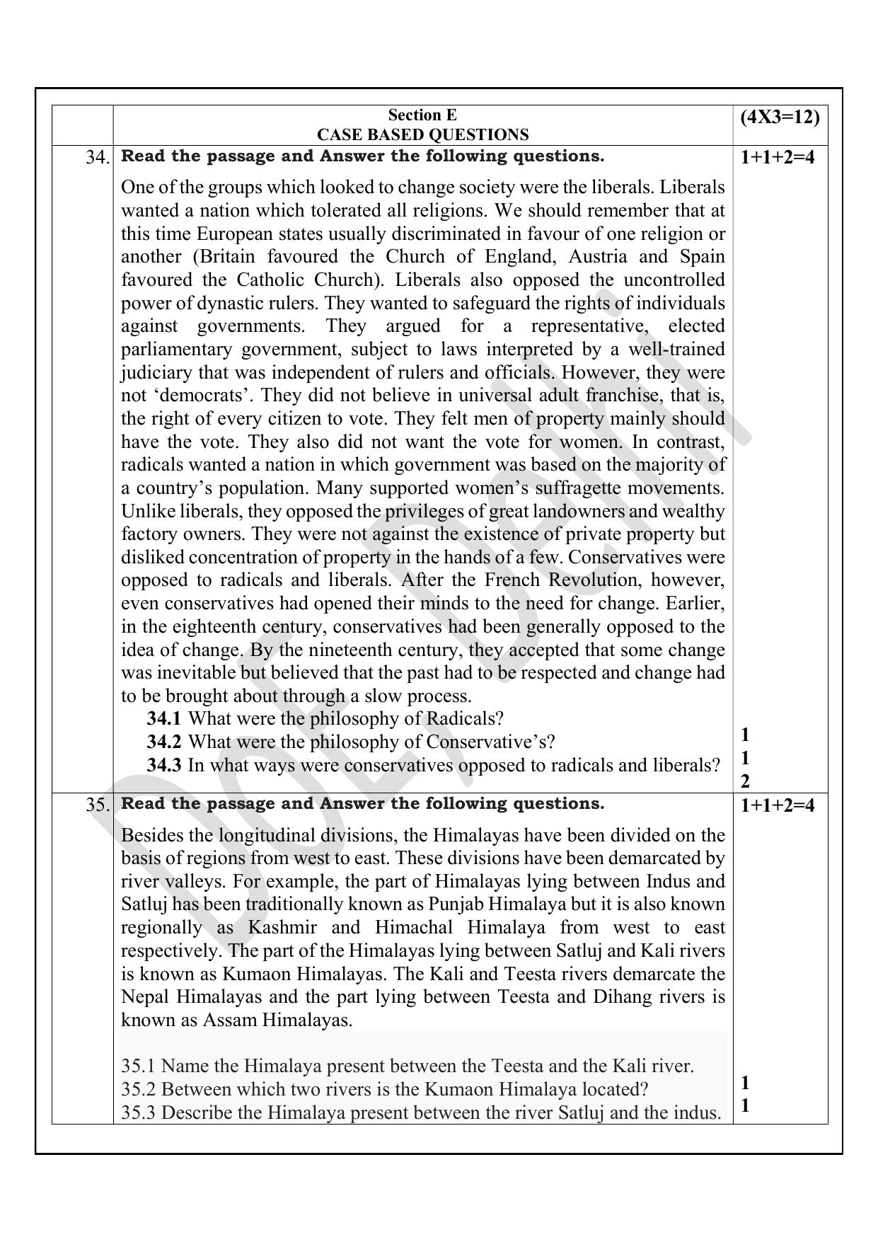Edudel Class 9 Social Science (English) Practice Papers-1 (2023-24) - Page 6