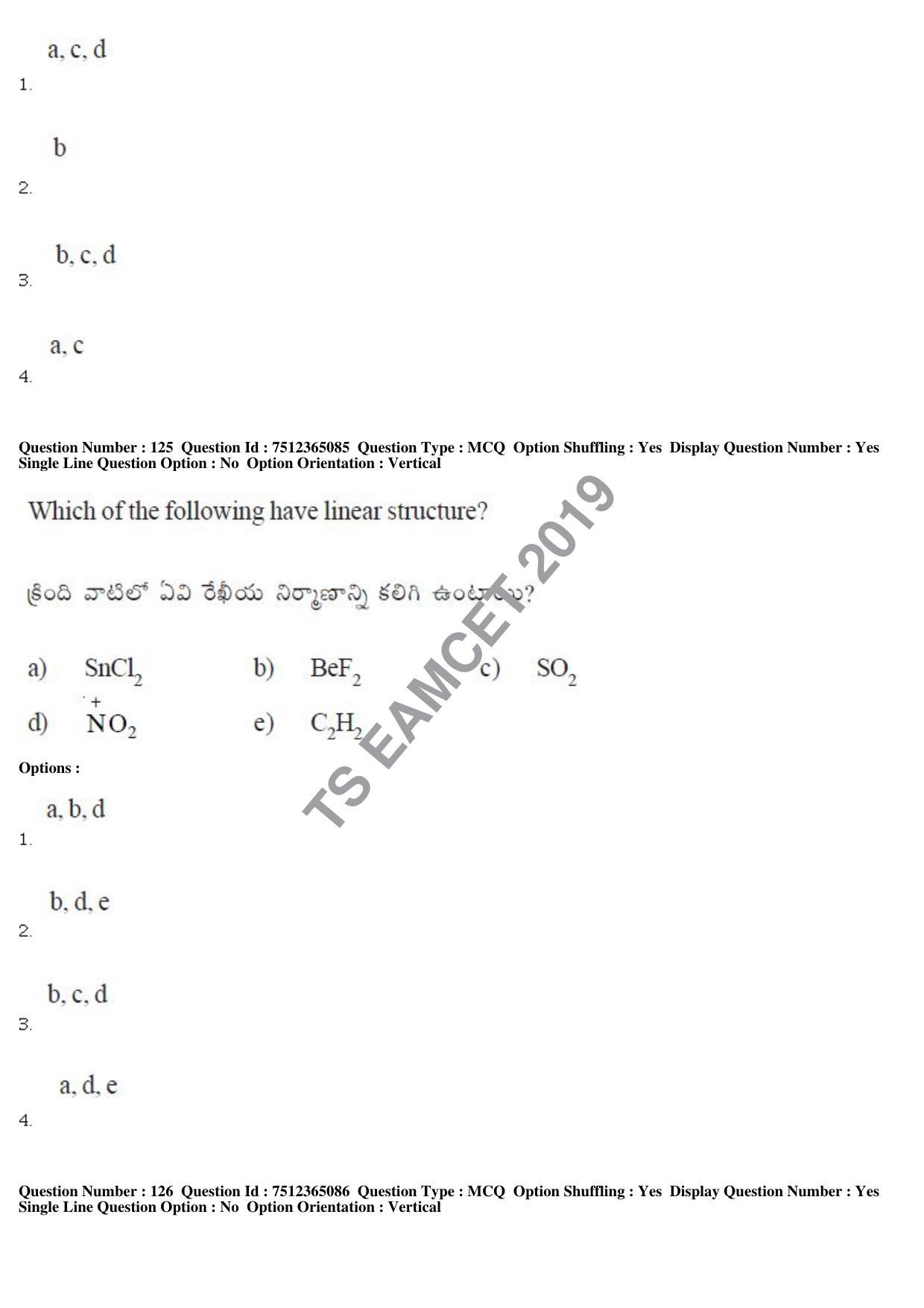 TS EAMCET 2019 Engineering Question Paper with Key (6 May 2019 Forenoon) - Page 88
