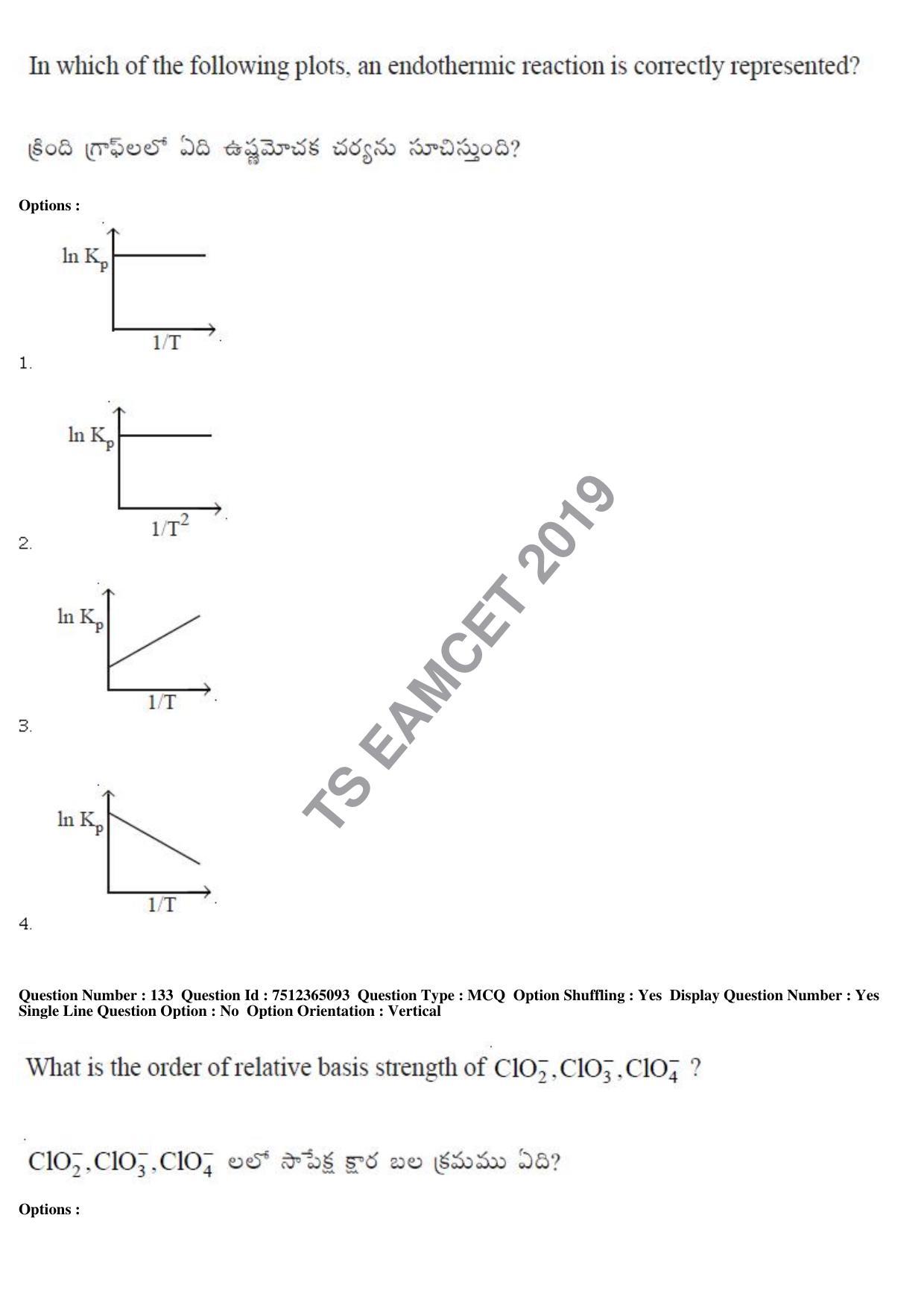 TS EAMCET 2019 Engineering Question Paper with Key (6 May 2019 Forenoon) - Page 94