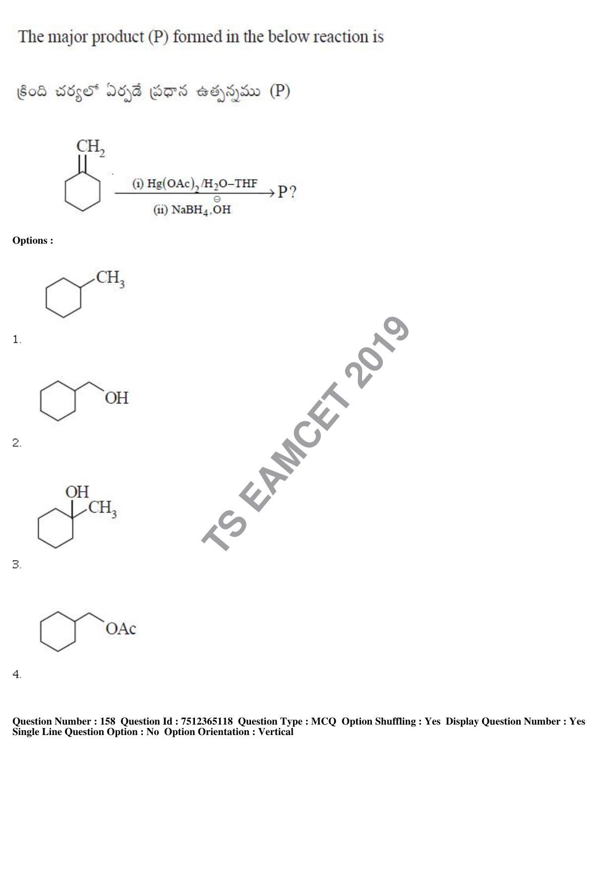 TS EAMCET 2019 Engineering Question Paper with Key (6 May 2019 Forenoon) - Page 112
