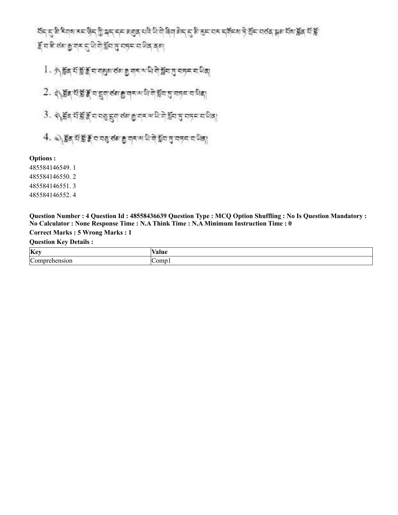 CUET 2023 English Tibetan Shift 3 Question Papers  - Page 7