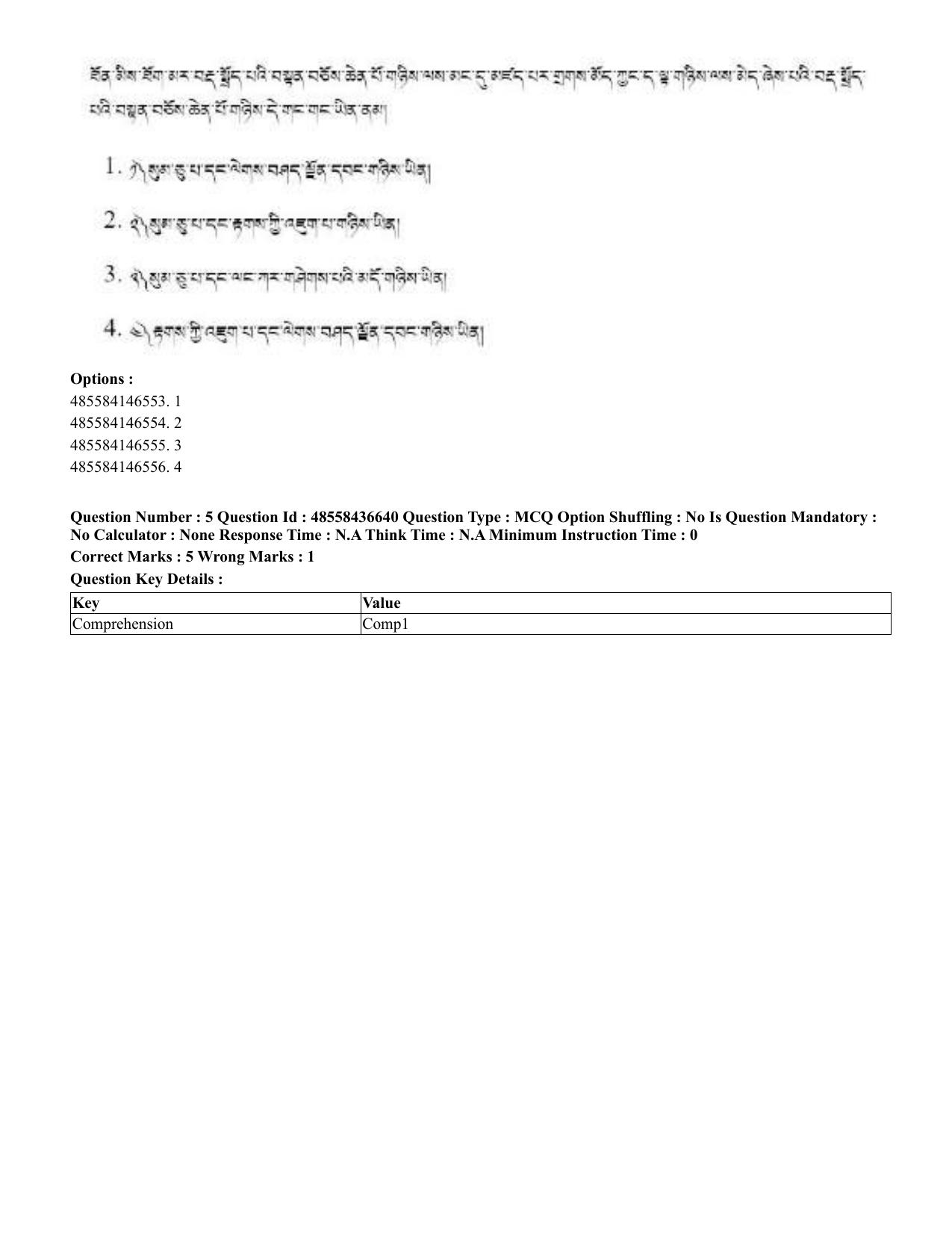CUET 2023 English Tibetan Shift 3 Question Papers  - Page 9