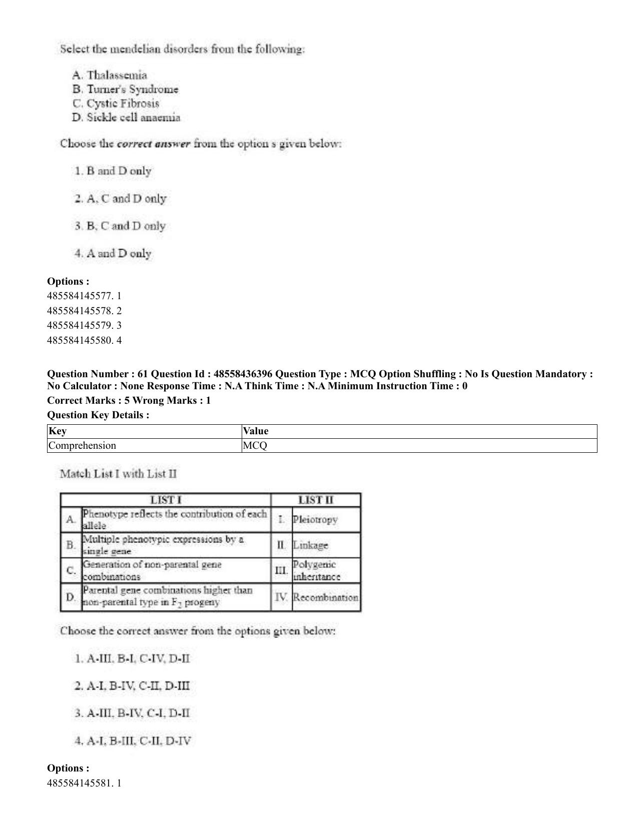 CUET 2023 English Tibetan Shift 3 Question Papers  - Page 85