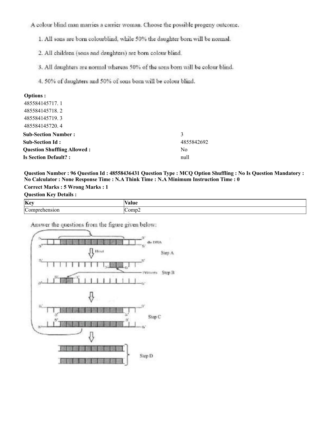 CUET 2023 English Tibetan Shift 3 Question Papers  - Page 104
