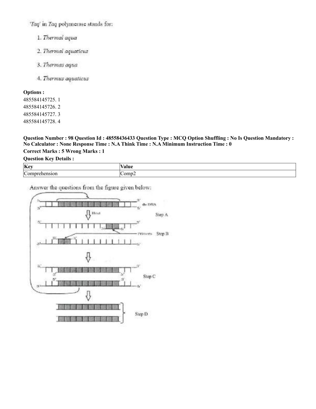 CUET 2023 English Tibetan Shift 3 Question Papers  - Page 106