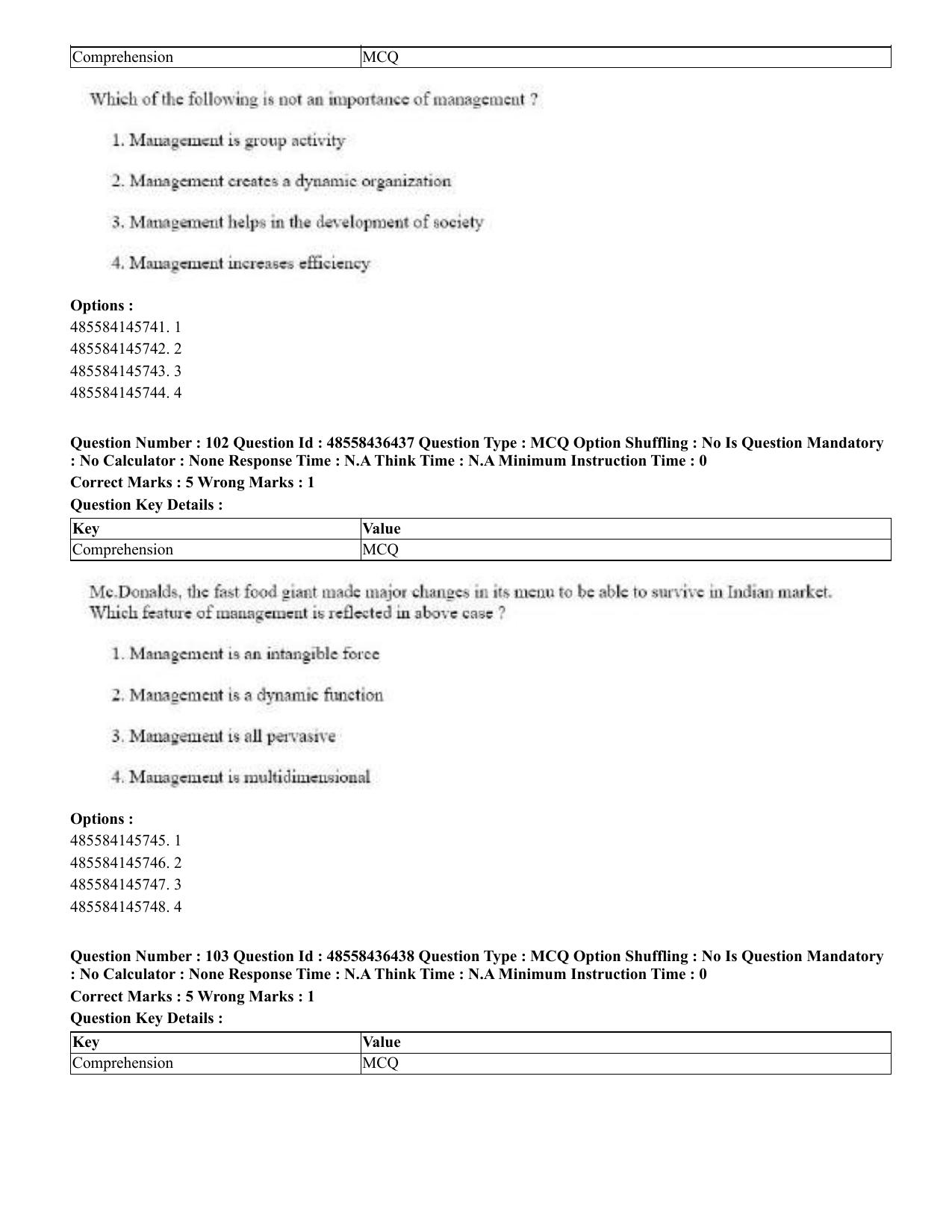 CUET 2023 English Tibetan Shift 3 Question Papers  - Page 110