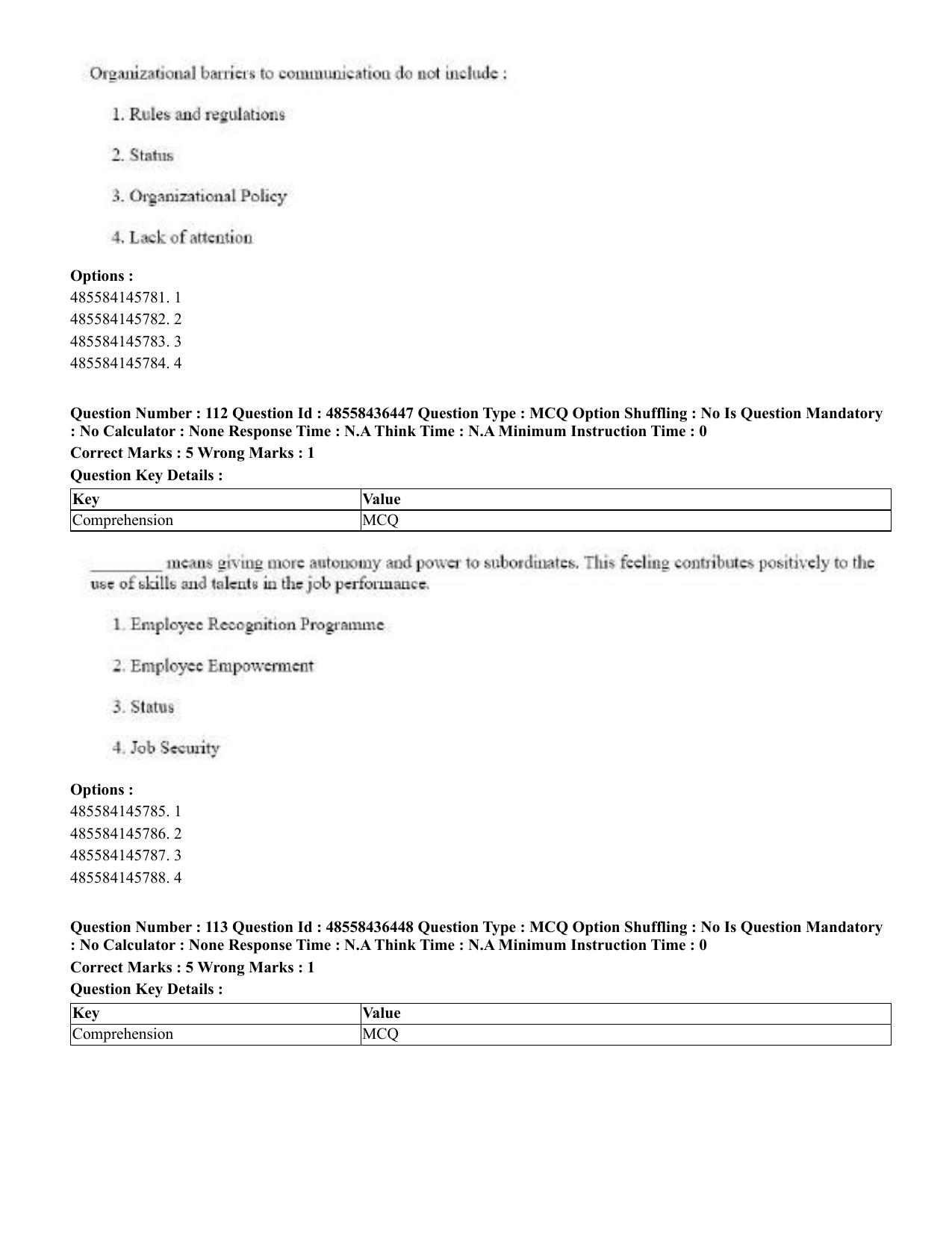 CUET 2023 English Tibetan Shift 3 Question Papers  - Page 115