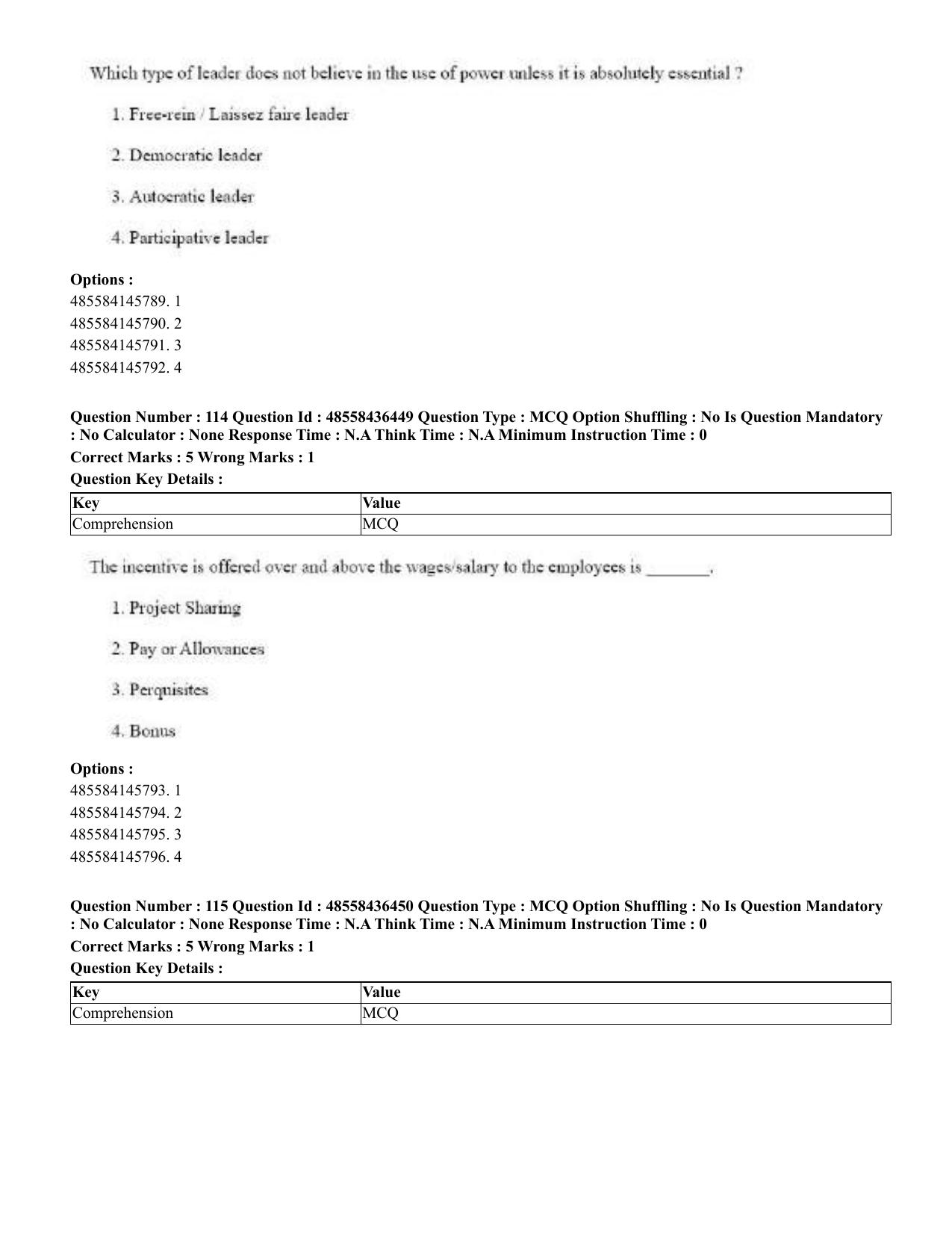 CUET 2023 English Tibetan Shift 3 Question Papers  - Page 116